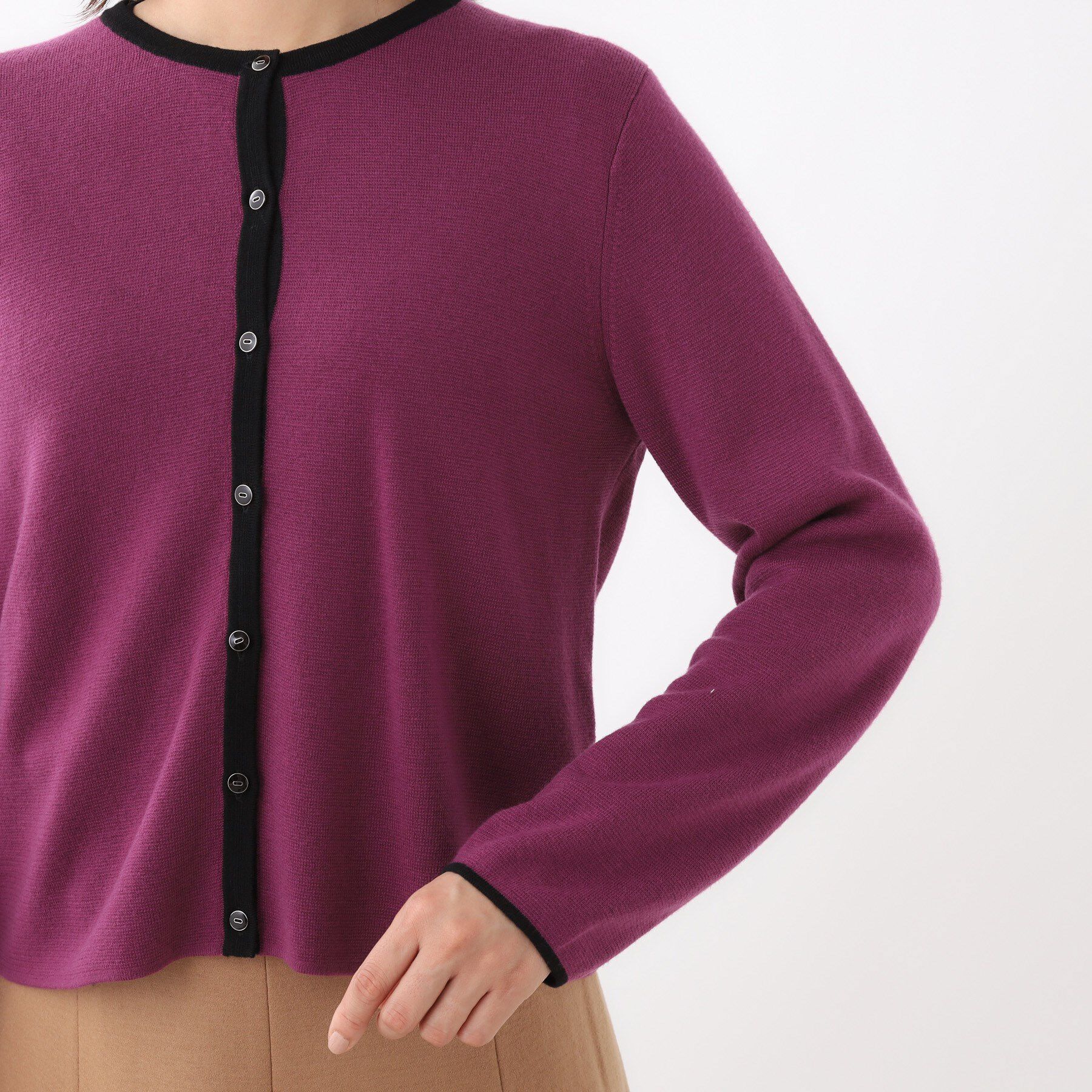 Reflect「【秋映え／単品使い◎／すっきり見え】ブローチ付きニットアンサンブル」|その他|