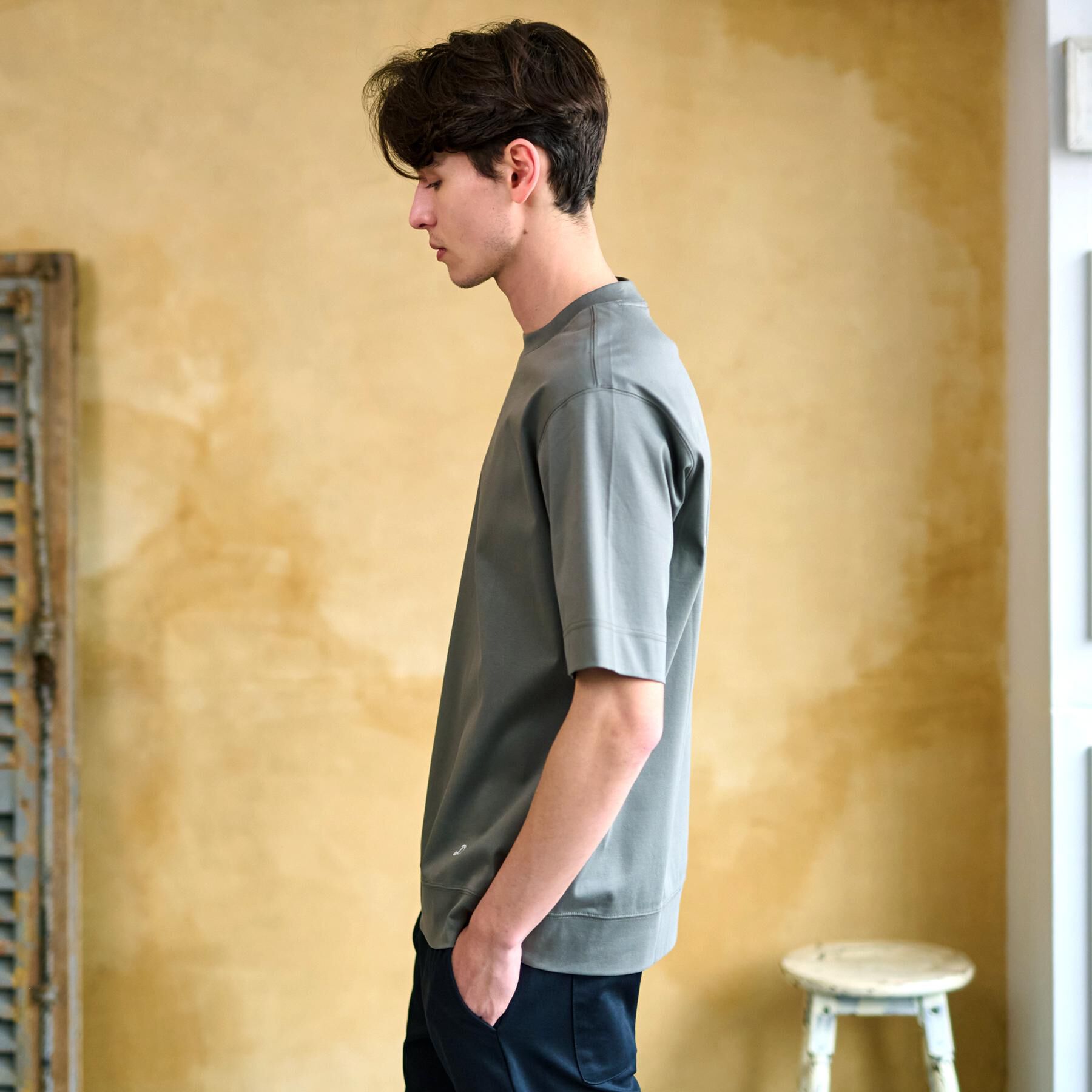 DRESSTERIOR「【接触冷感/抗菌防臭/消臭】ICE CLEAR COTTON オーバーフィットTシャツ」|Tシャツ・カットソー|