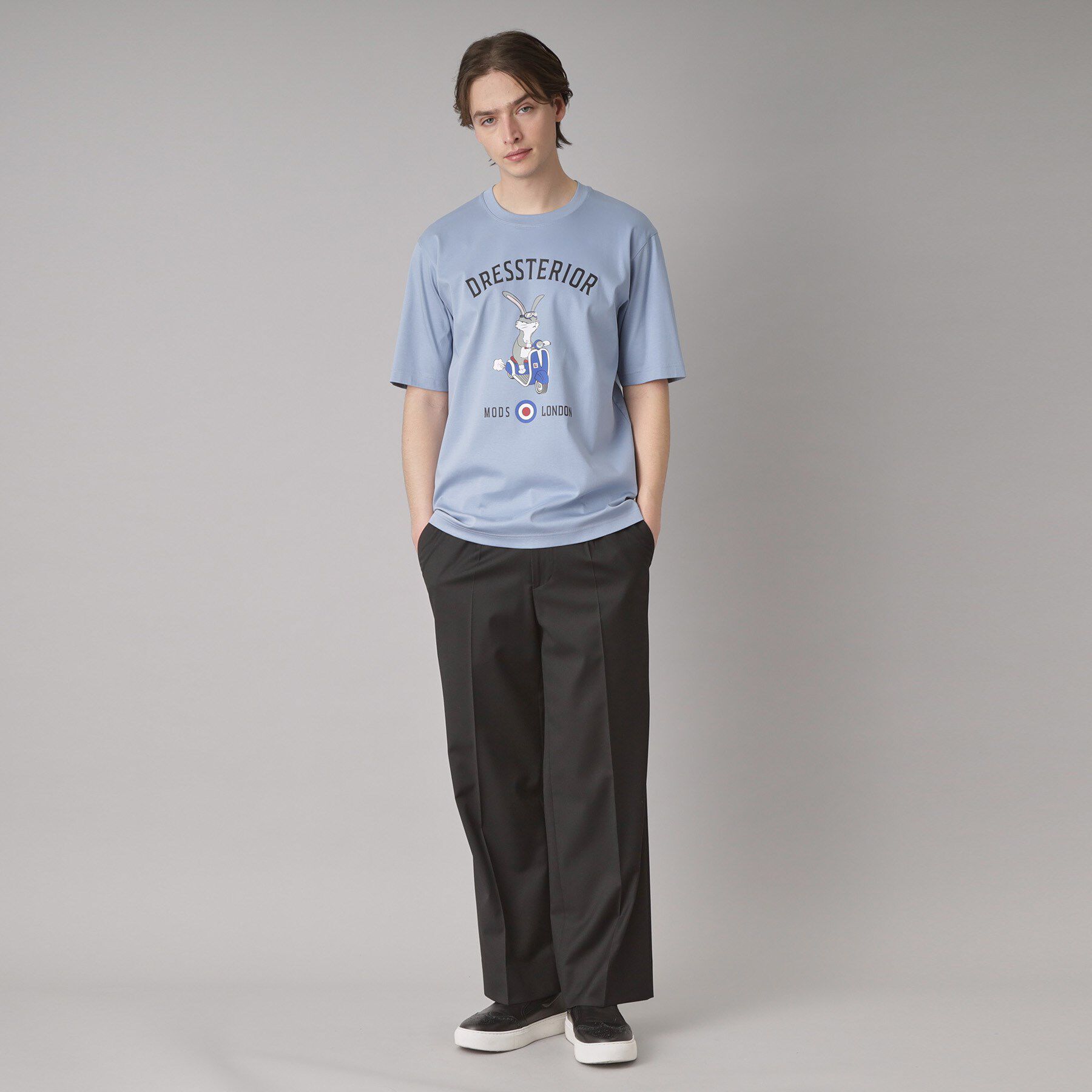 DRESSTERIOR「【接触冷感/抗菌防臭/消臭/Safari5月号掲載】ICE CLEAR COTTON ロンドンラビッ」|Tシャツ・カットソー|