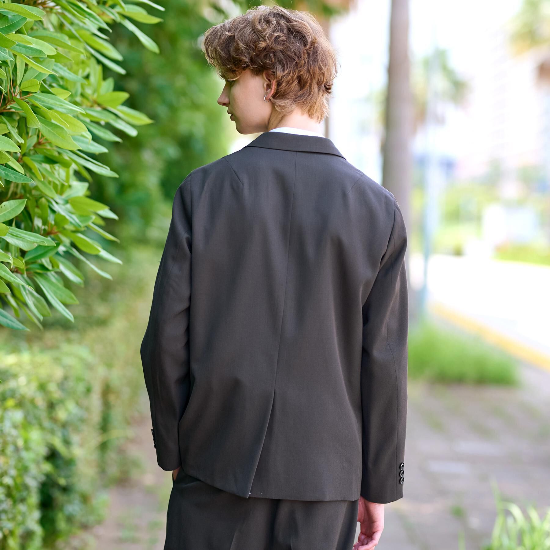 DRESSTERIOR「【セットアップ可】クリアーカルゼ コンフォータブル ダブルジャケット」|テーラードジャケット|