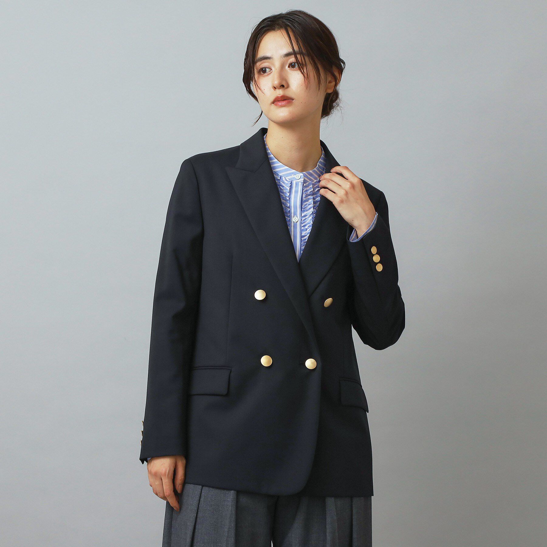 DRESSTERIOR「ストレッチサスティナブルブレザー」|テーラードジャケット|