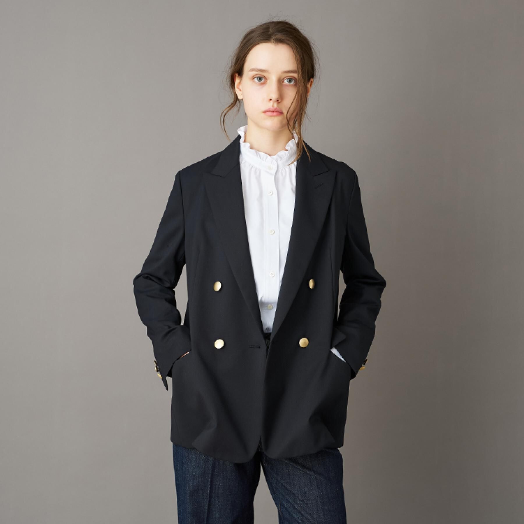 DRESSTERIOR「ストレッチサスティナブルブレザー」|テーラードジャケット|