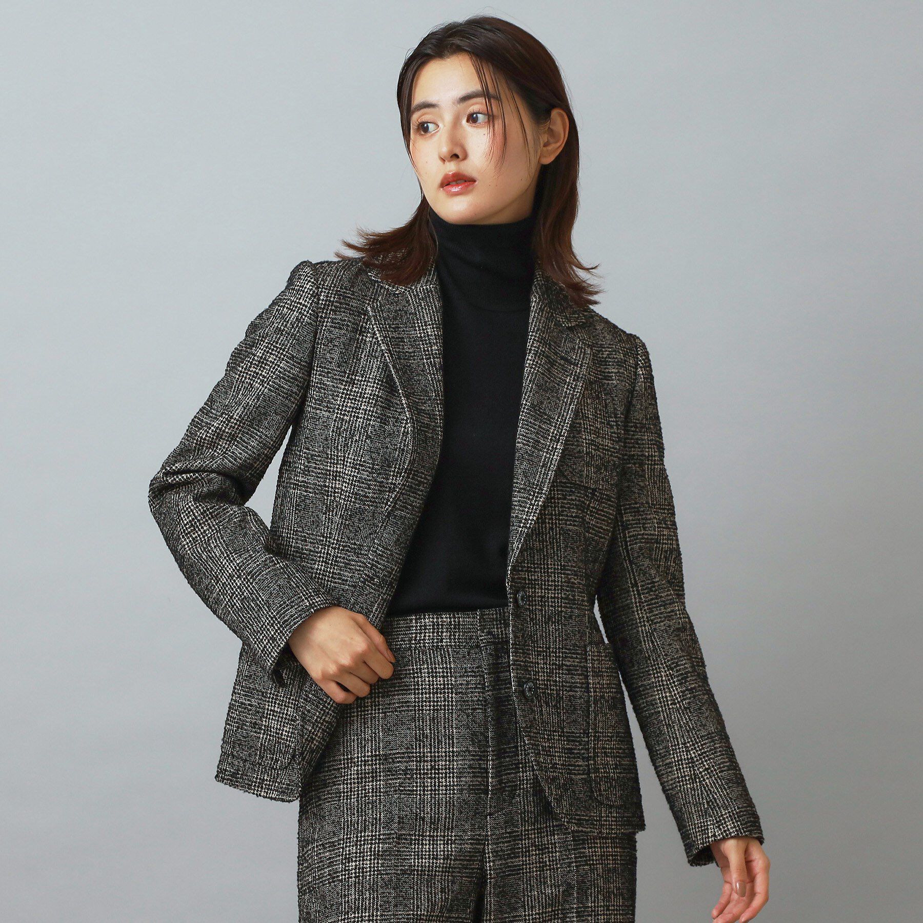 DRESSTERIOR「ループグレンチェックジャケット」|テーラードジャケット|