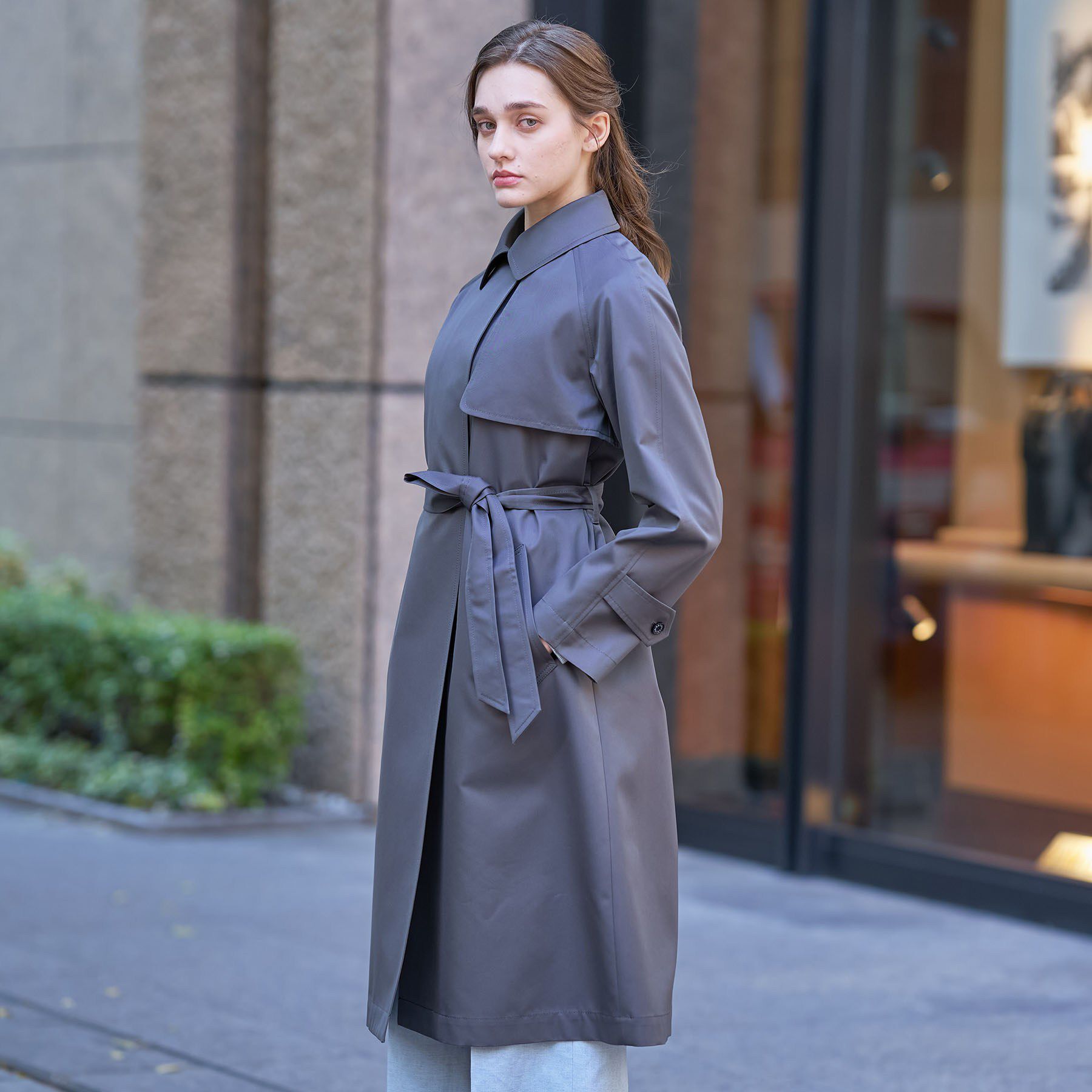 DRESSTERIOR「ライトトレンチコート」|トレンチコート|