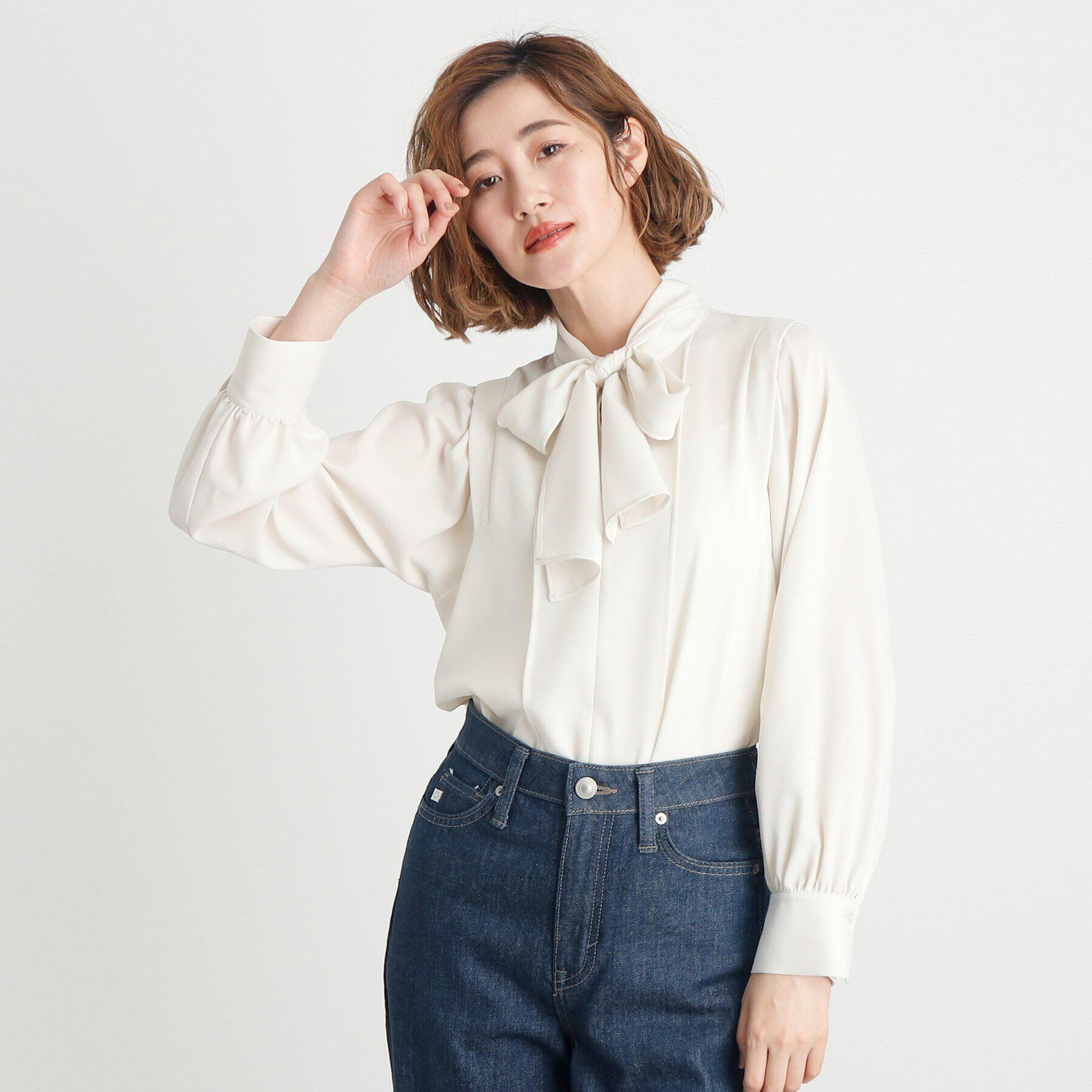 grove「ウイングスリーブボウタイブラウス」|シャツ・ブラウス|