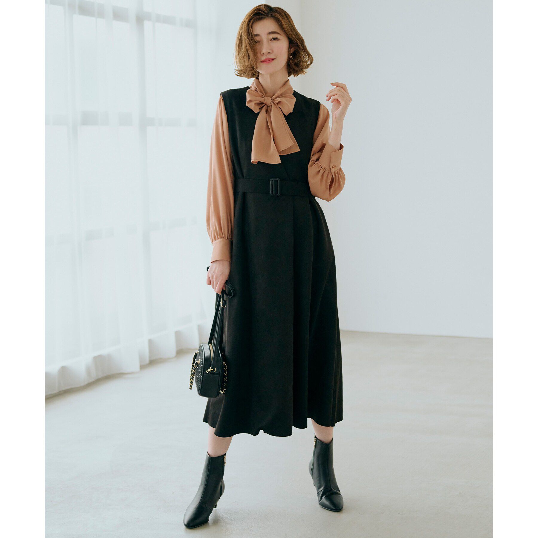 grove「ウイングスリーブボウタイブラウス」|シャツ・ブラウス|