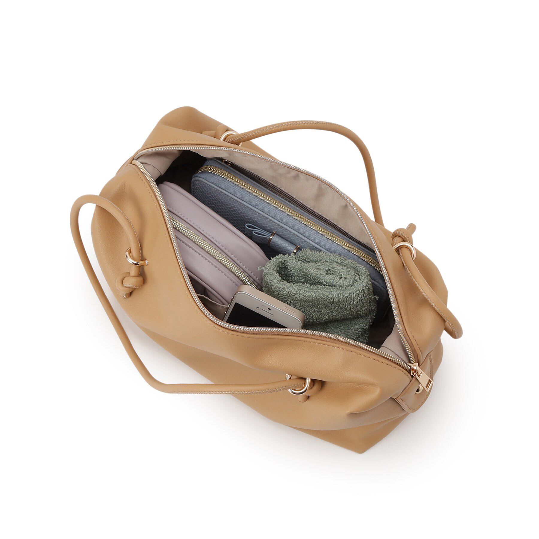 grove「ロープノットロングハンドルボストン」|ハンドバッグ|