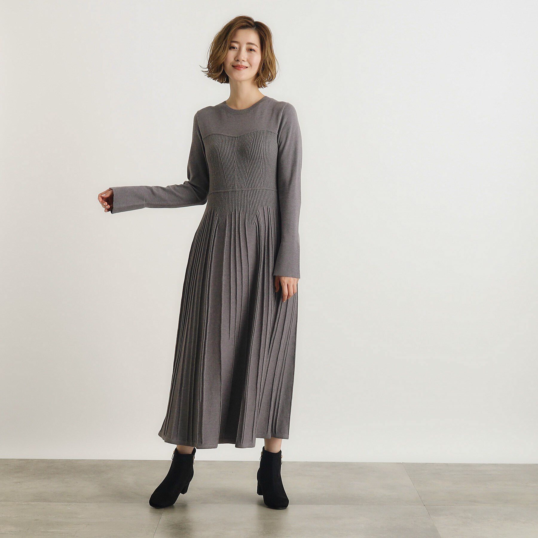 grove「ビスチェライクリブニットワンピース」|ワンピース|