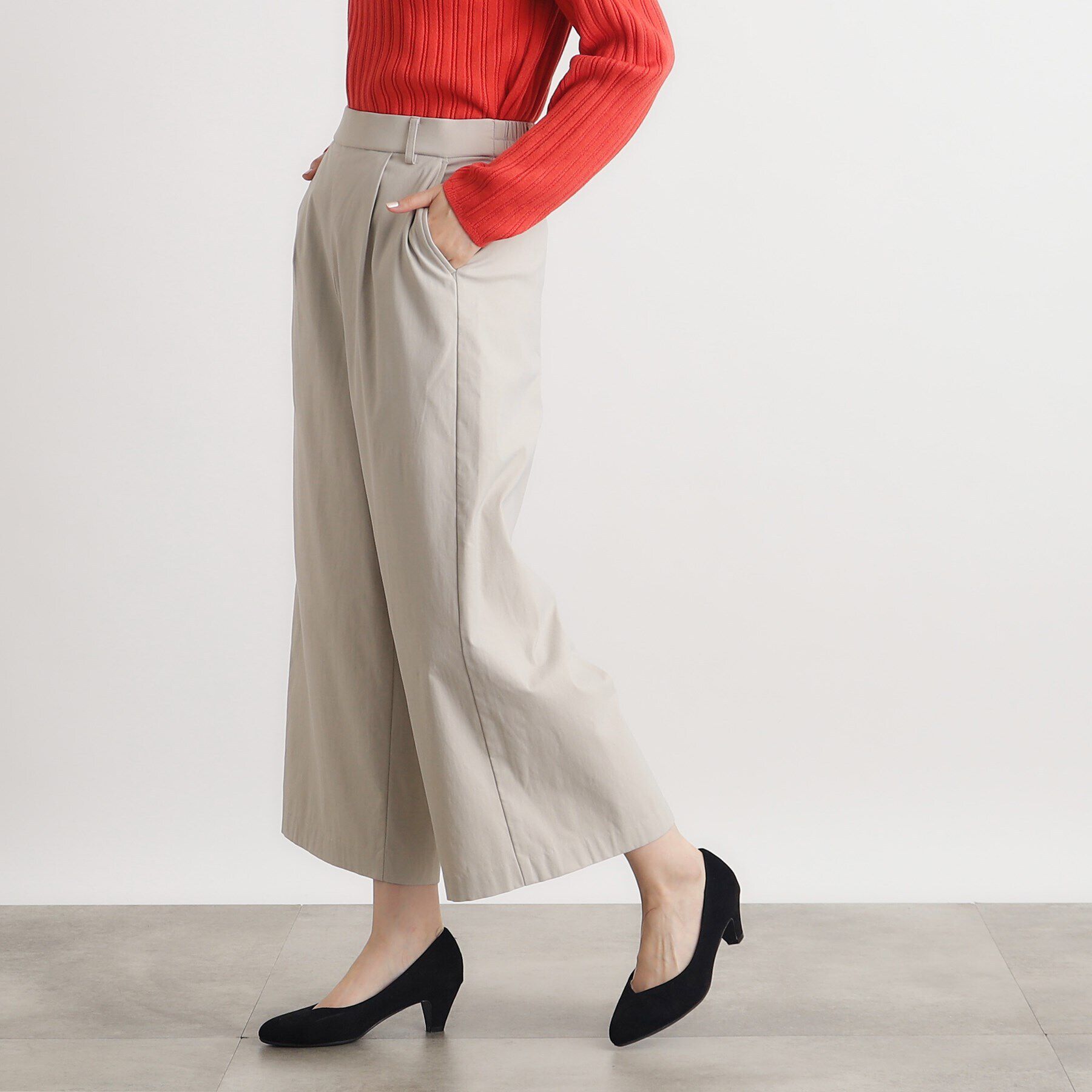 grove「【多機能】裏起毛ハイパーストレッチワイドパンツ」|その他|