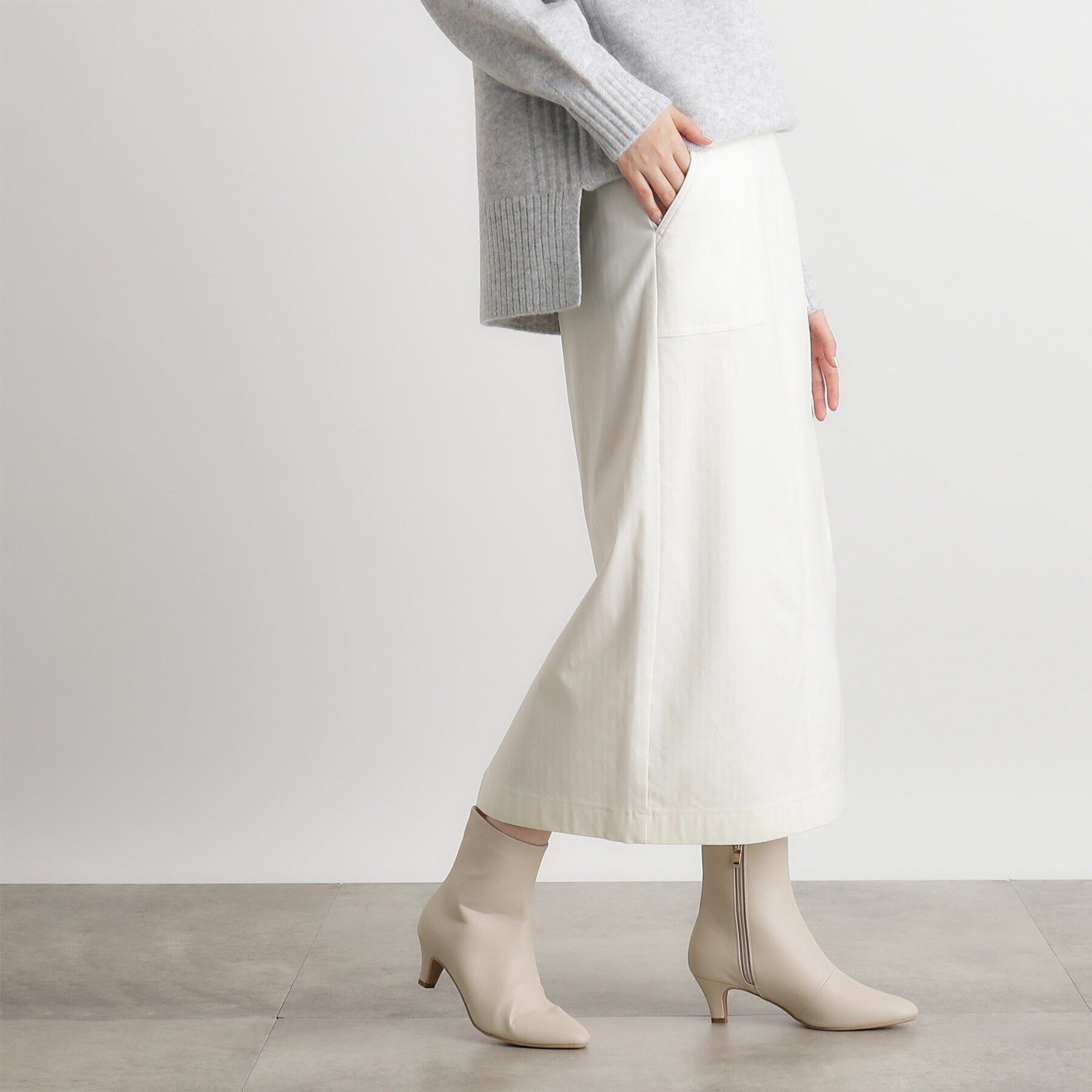 grove「裏起毛ハイパーヘリンボーンタイトスカート」|スカート|