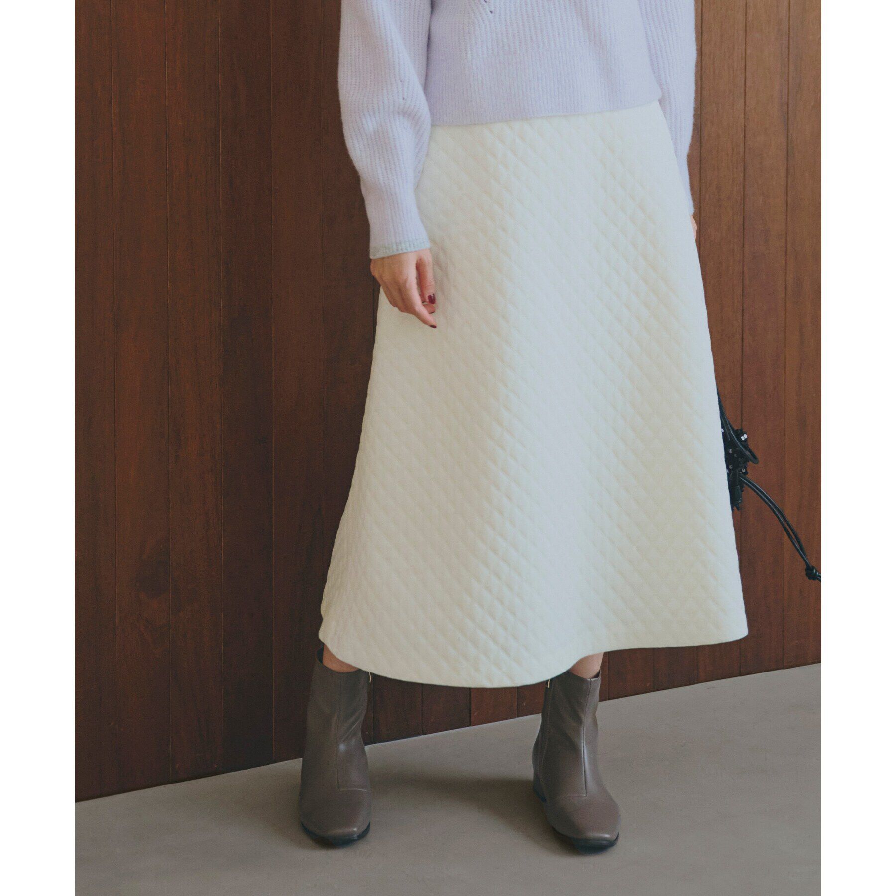 grove「ベロアエンボススカート」|スカート|オフホワイト(003
