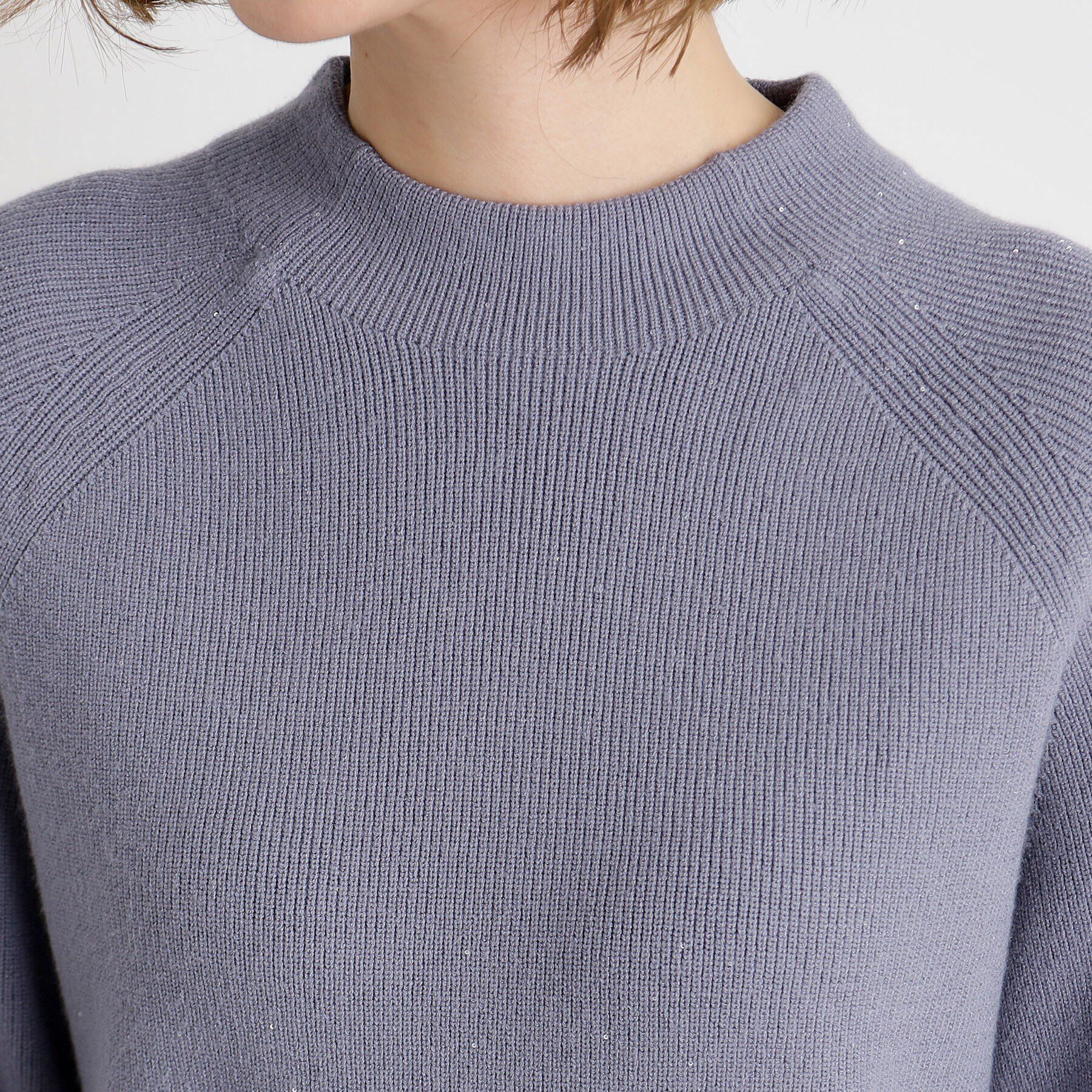 grove「ミニスパンコール片畦ニットプルオーバー」|ニット・セーター|