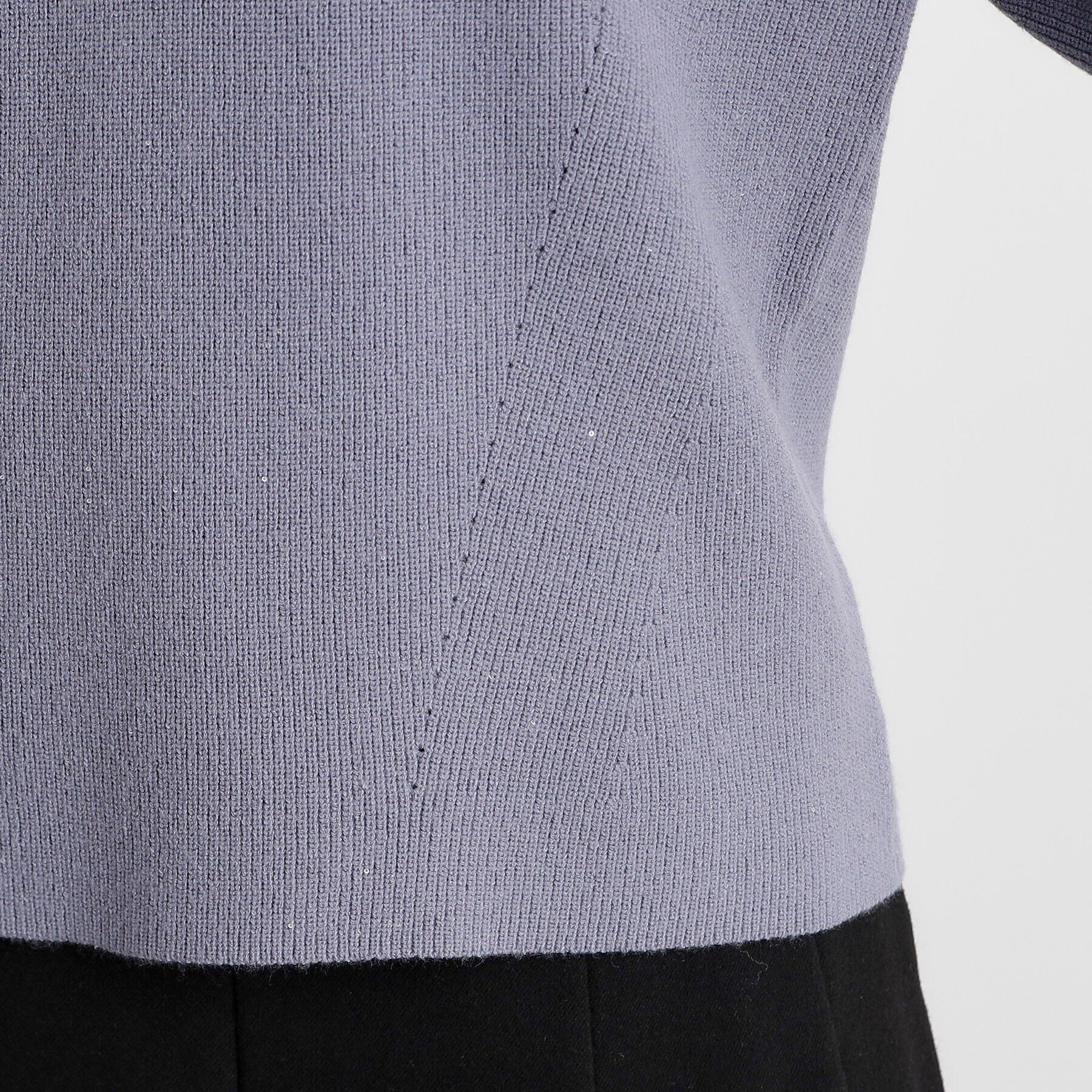 grove「ミニスパンコール片畦ニットプルオーバー」|ニット・セーター|