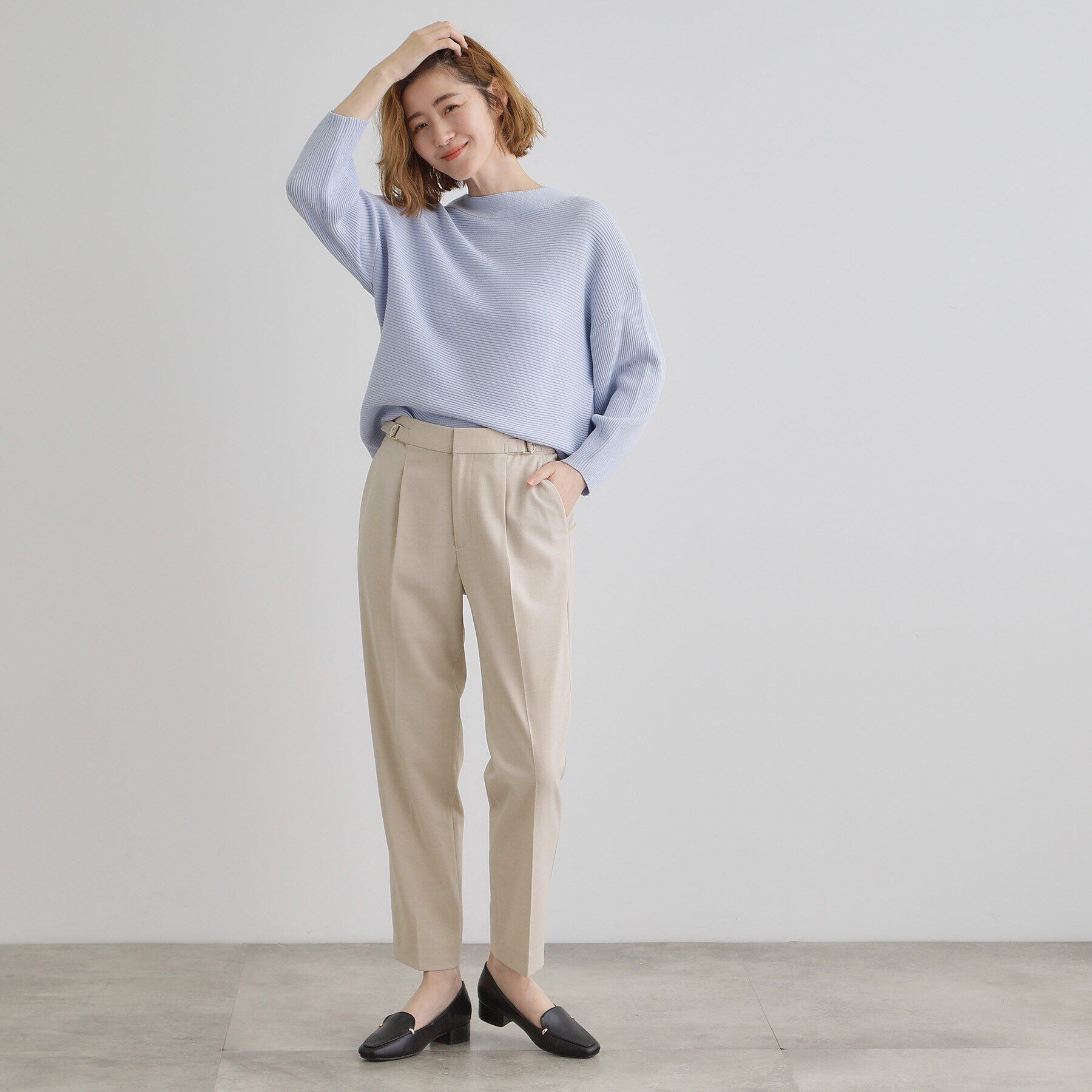 grove「【洗濯機で洗える】2WAYストレッチテーパードパンツ」|その他|