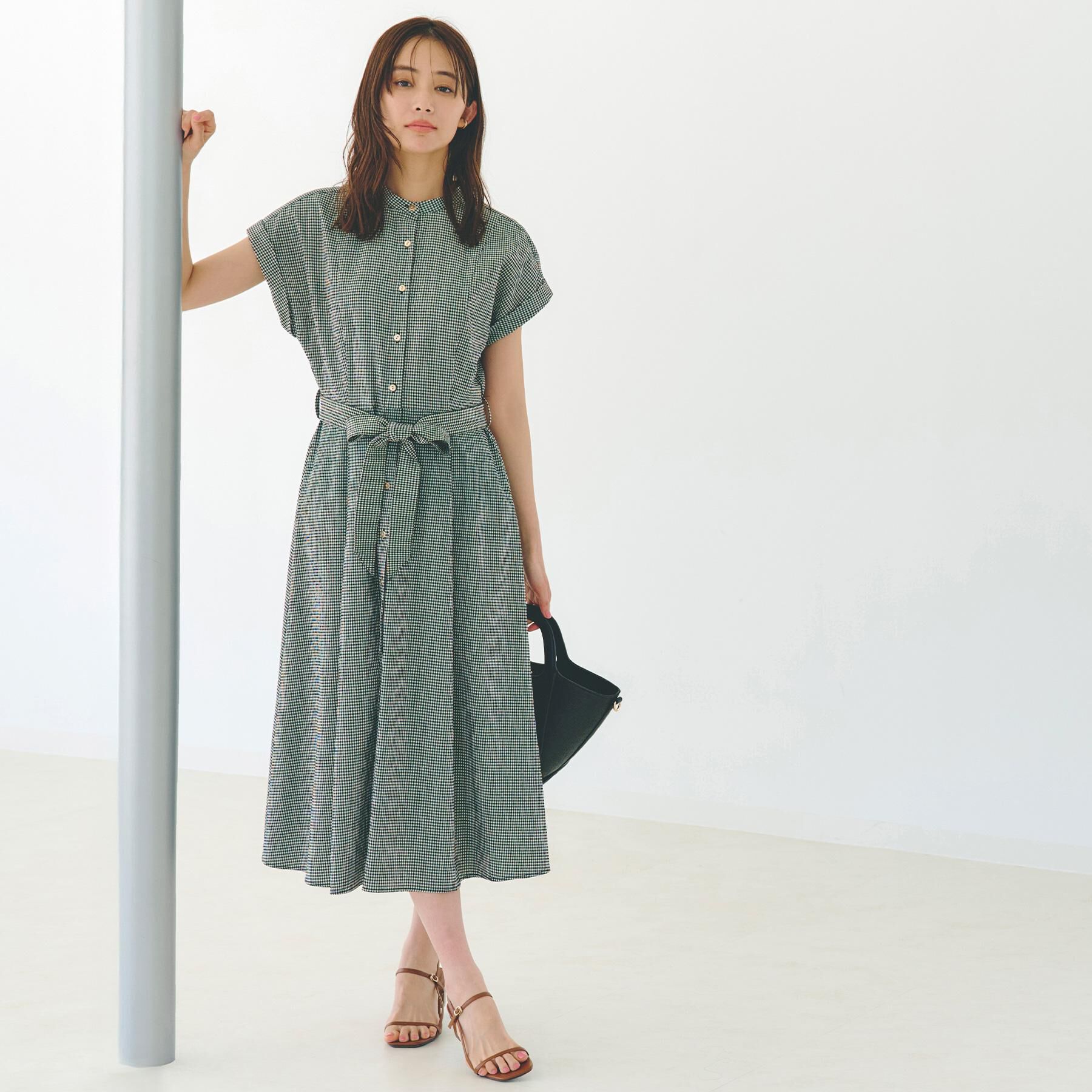 grove「【UVカット・洗濯機OK】アクティブも綺麗も叶うワンピース」|ワンピース|ギンガム(219)