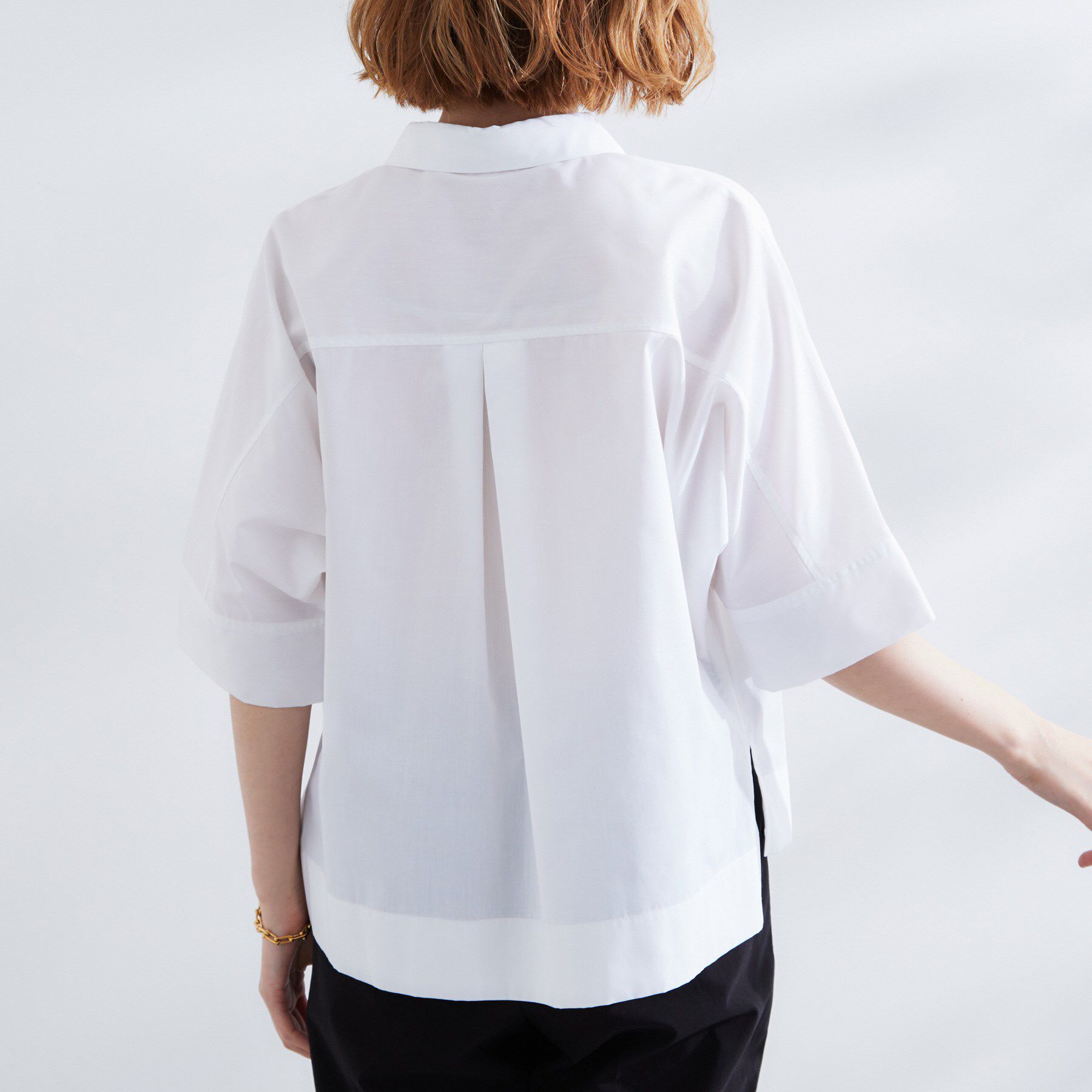 grove「【サスティナブル原料】衿付きドルマンタックシャツ」|シャツ・ブラウス|