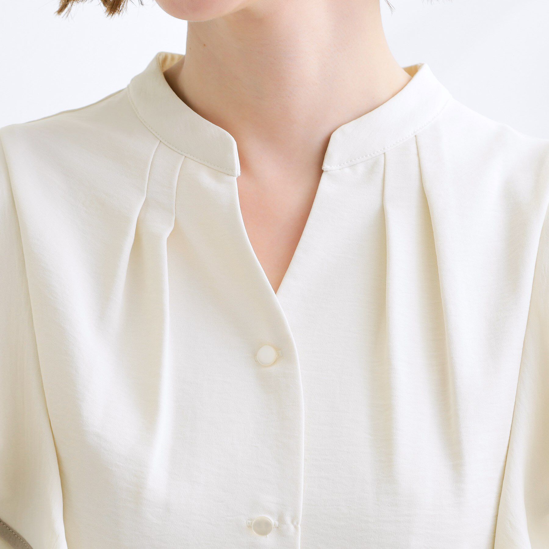 grove「【さらりと着られる】多機能フリルブラウス」|シャツ・ブラウス|