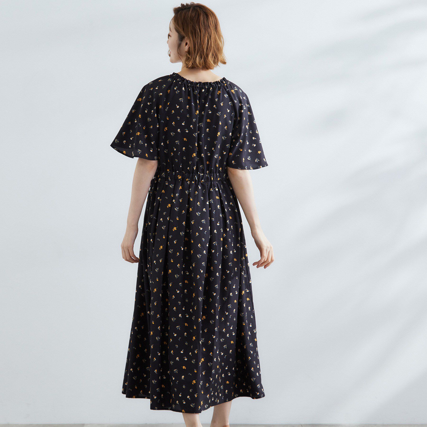 grove「【晴れの日も雨の日も】撥水エアリーフレアスリーブワンピース」|ワンピース|