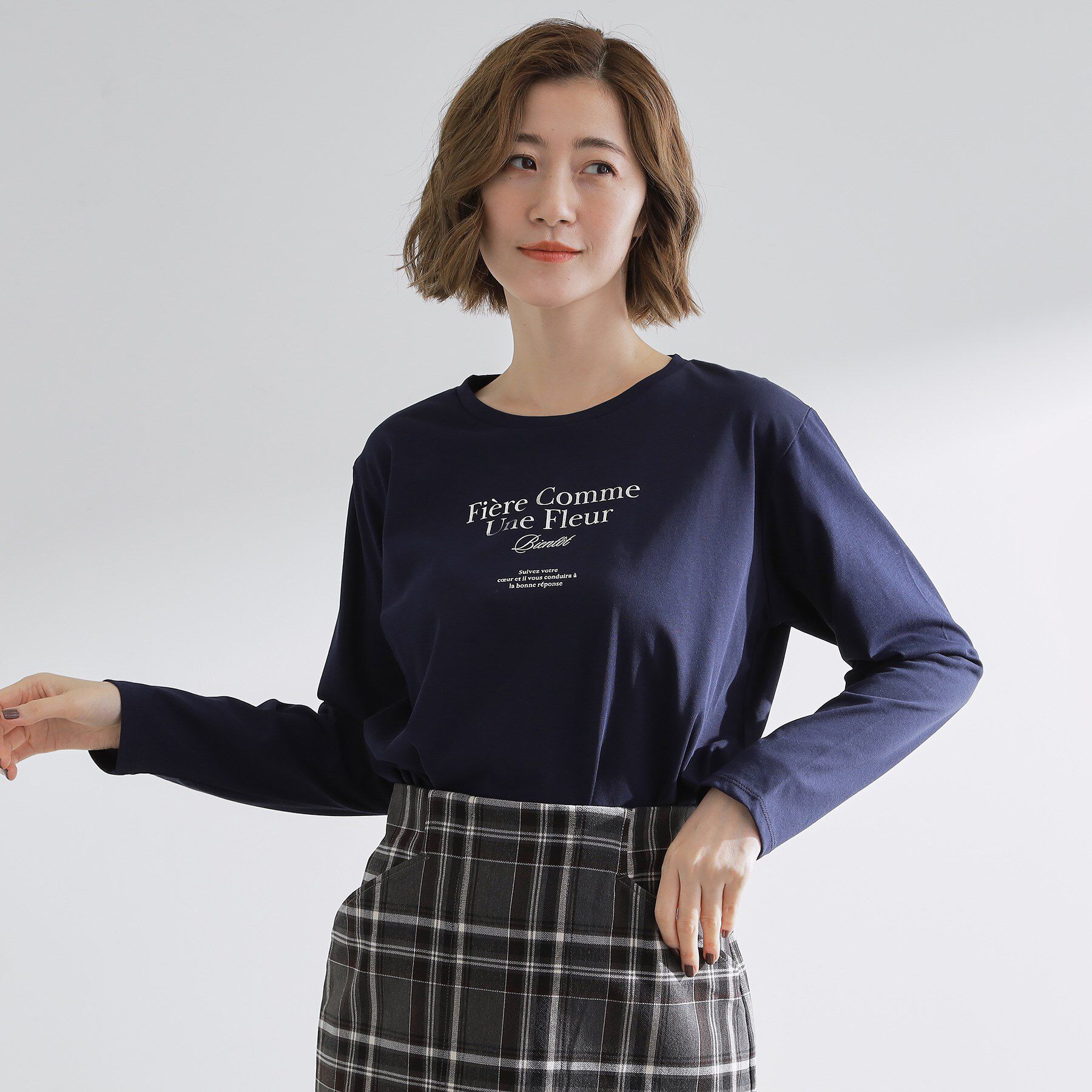 grove「【UVカット】ロゴアソートベーシックロンT」|Tシャツ・カットソー|