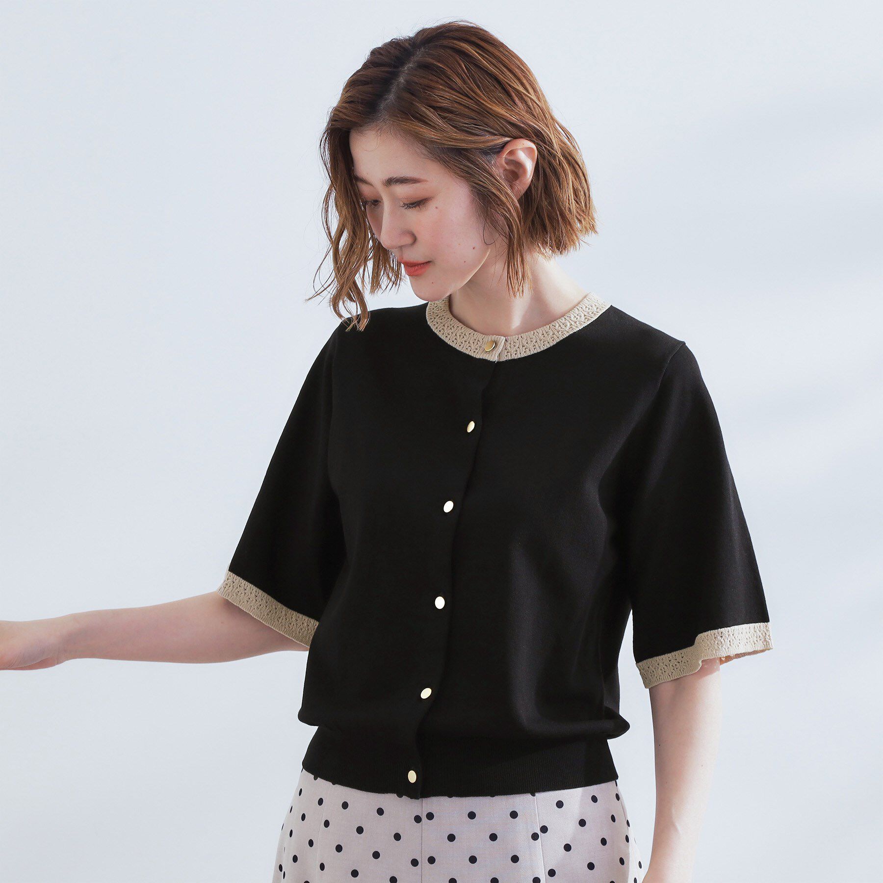 grove「さらりと心地よい　大人のサマーニットカーディガン」|カーディガン|