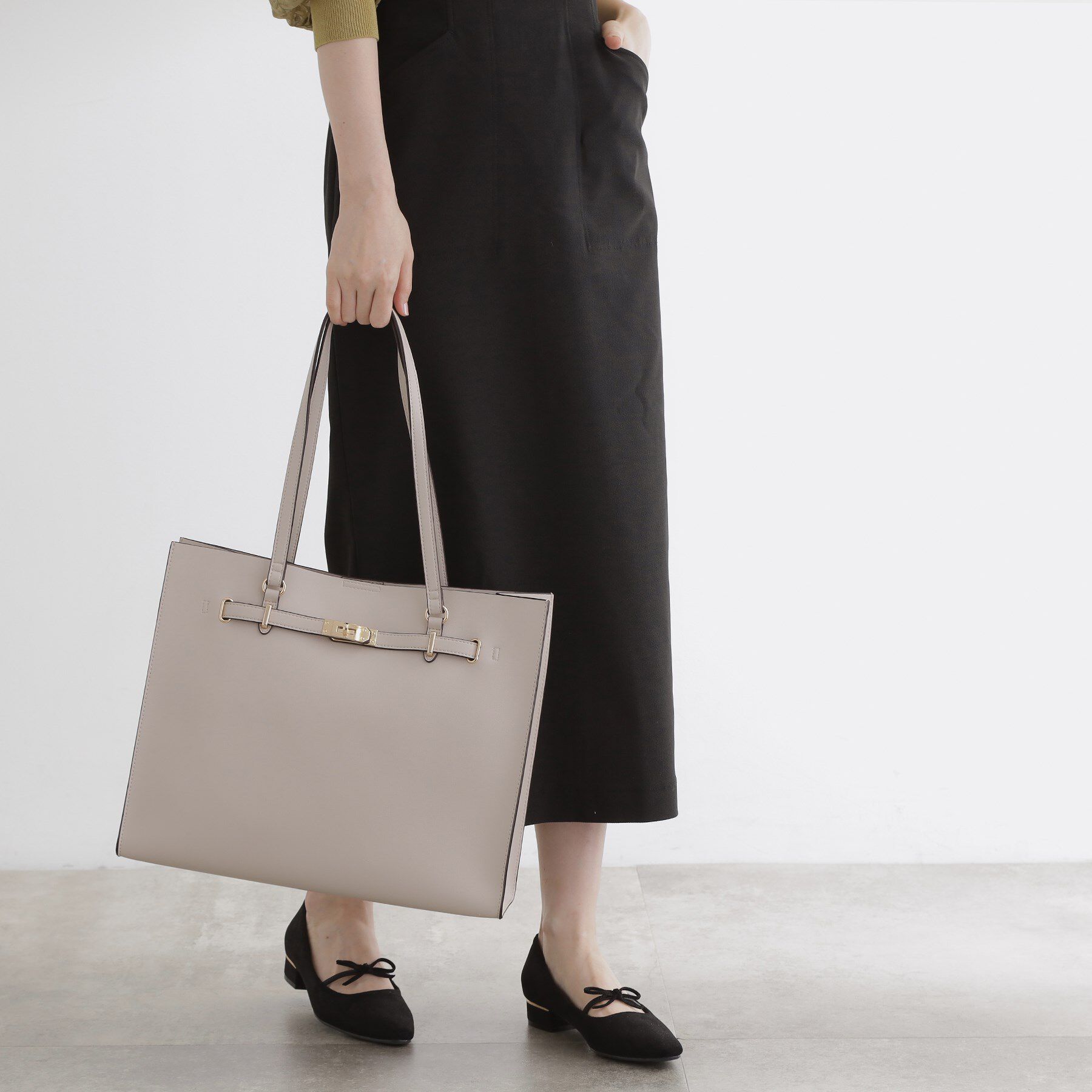 grove「【A4】ベルトスクエアトート」|トートバッグ|
