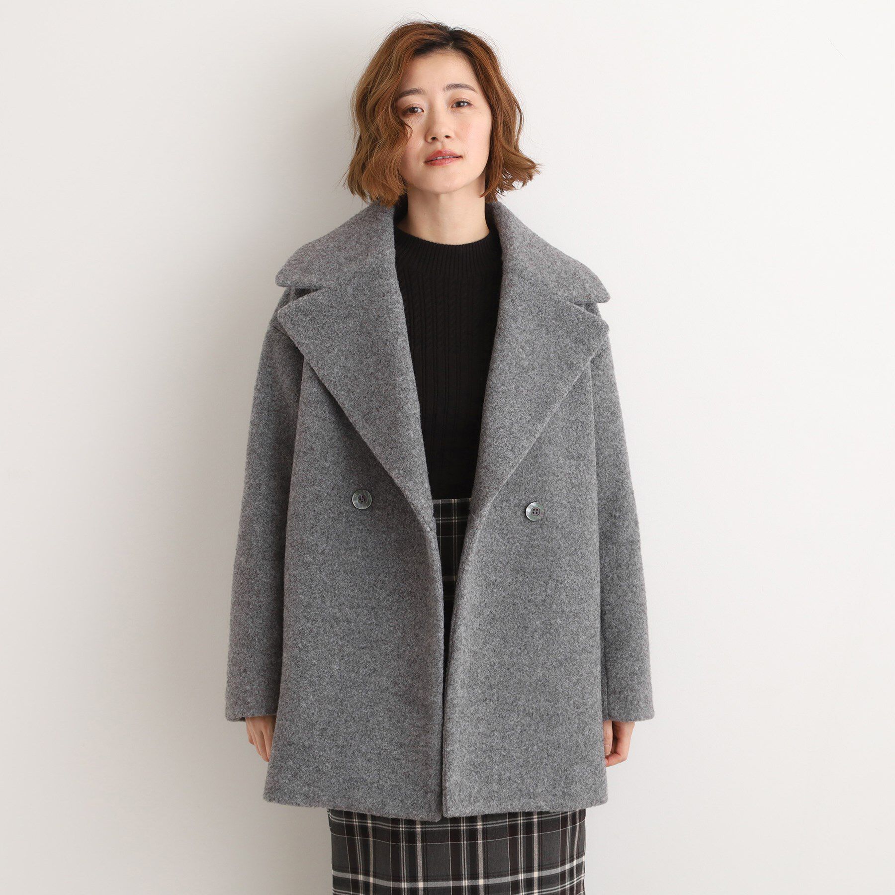 grove「ふんわりまとう、オーバーサイズテーラーコート」|チェスターコート|