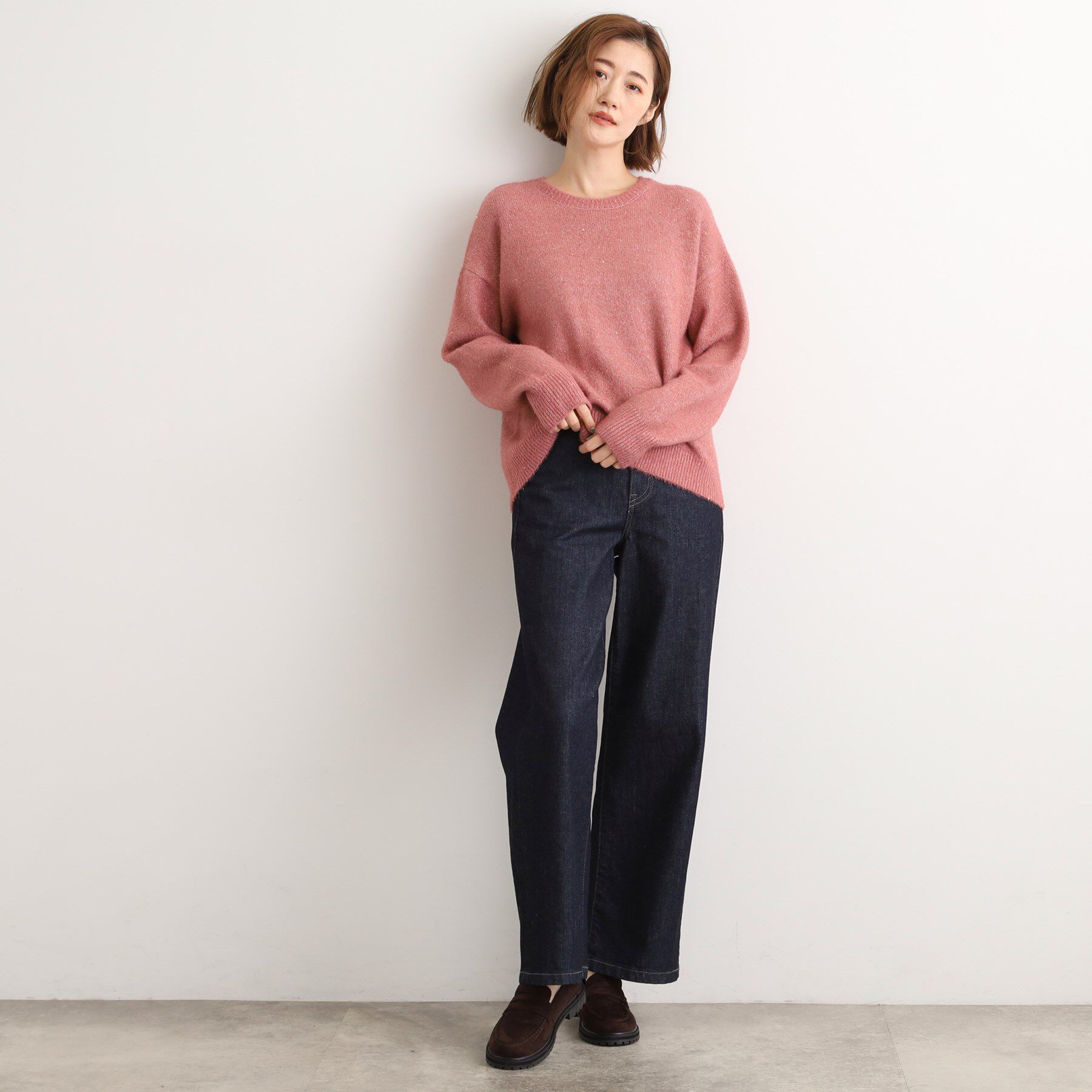 grove「華やぎ冬ニット　ミニスパンコールフェザーニット」|ニット・セーター|