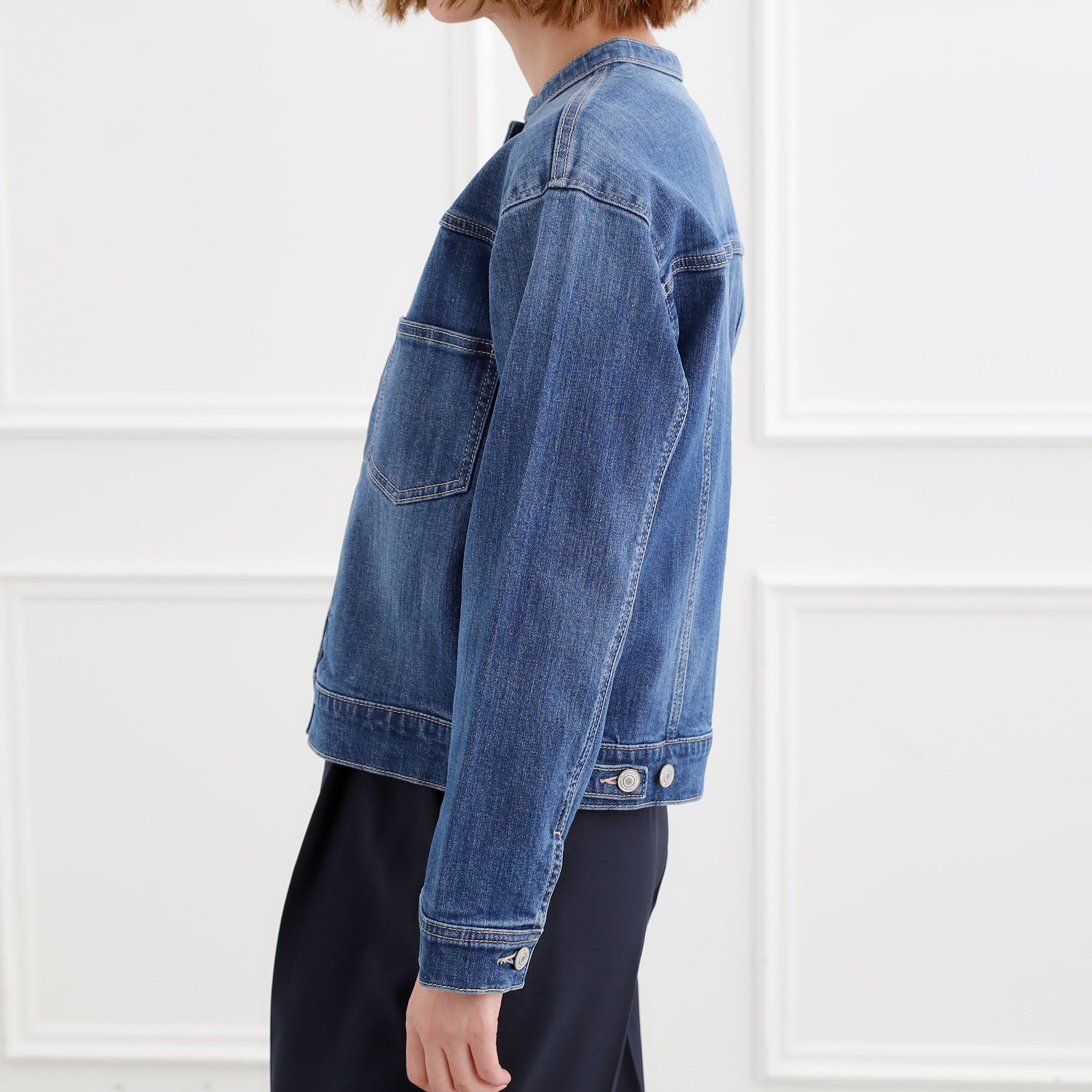 grove「ライトオンスストレッチデニムジャケット」|デニムジャケット|