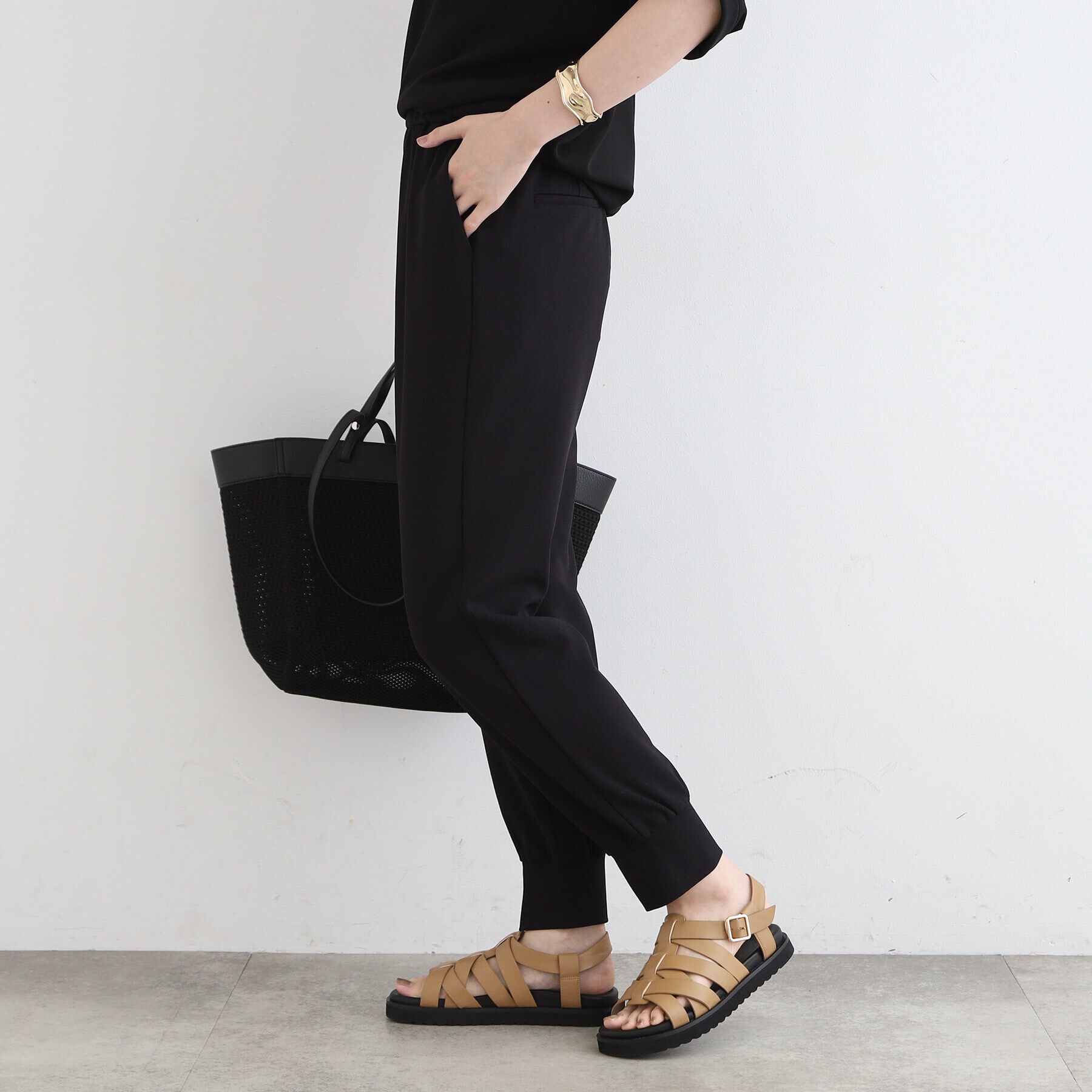 INDIVI「【洗える／UVケア／トレンド】ジョグパンツ」|その他|