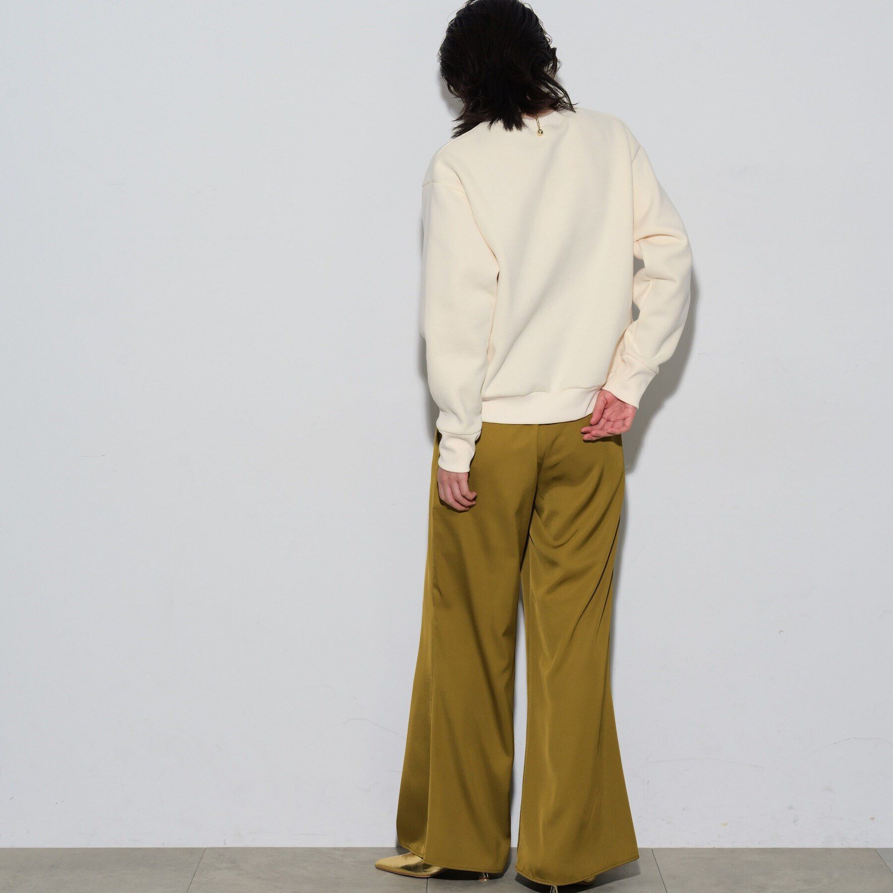 GALLEST「カルゼサテンフレアイージーパンツ」|その他|