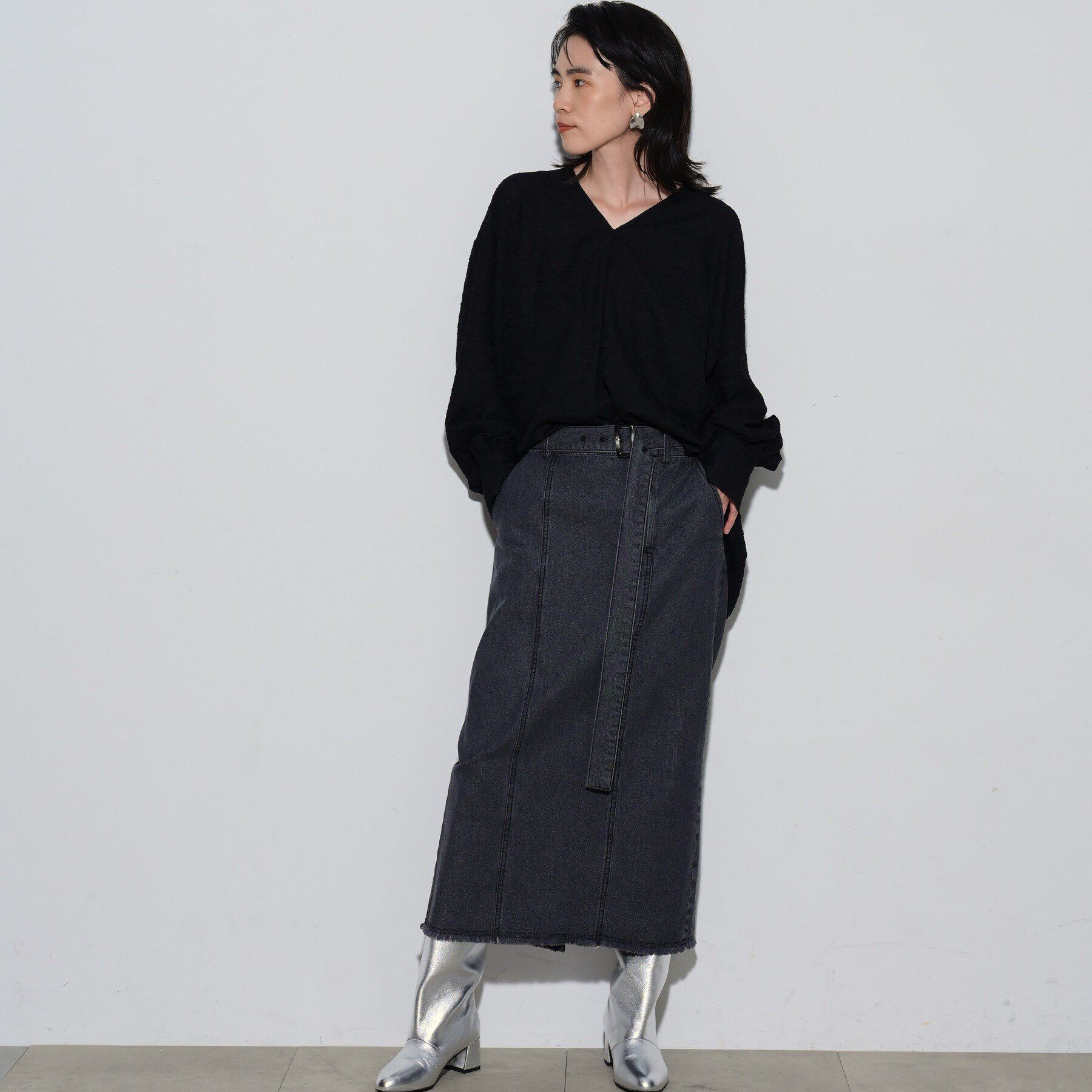 GALLEST「ジャカードフォルムブラウス」|シャツ・ブラウス|