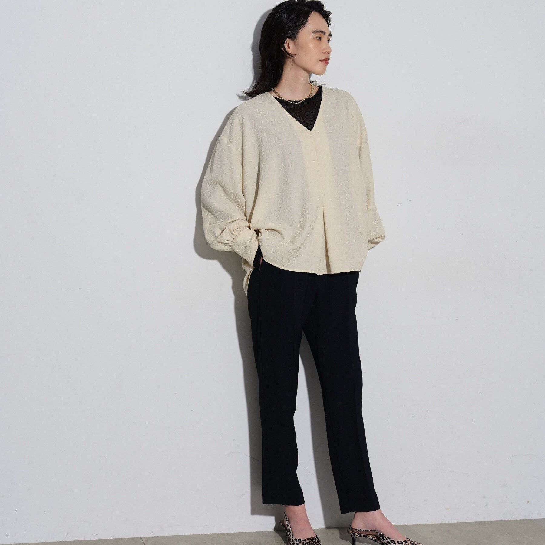 GALLEST「ジャカードフォルムブラウス」|シャツ・ブラウス|