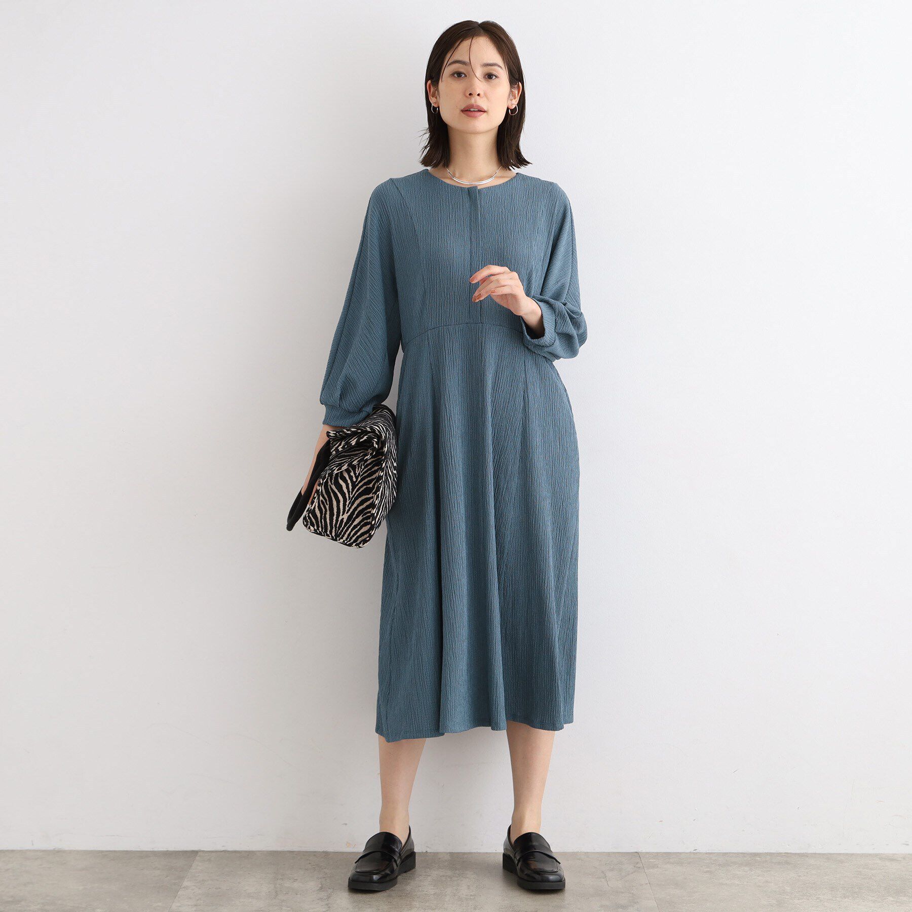 INDIVI「【洗える/UVケア/SETUP可能】ナローフレアワンピース」|ワンピース|