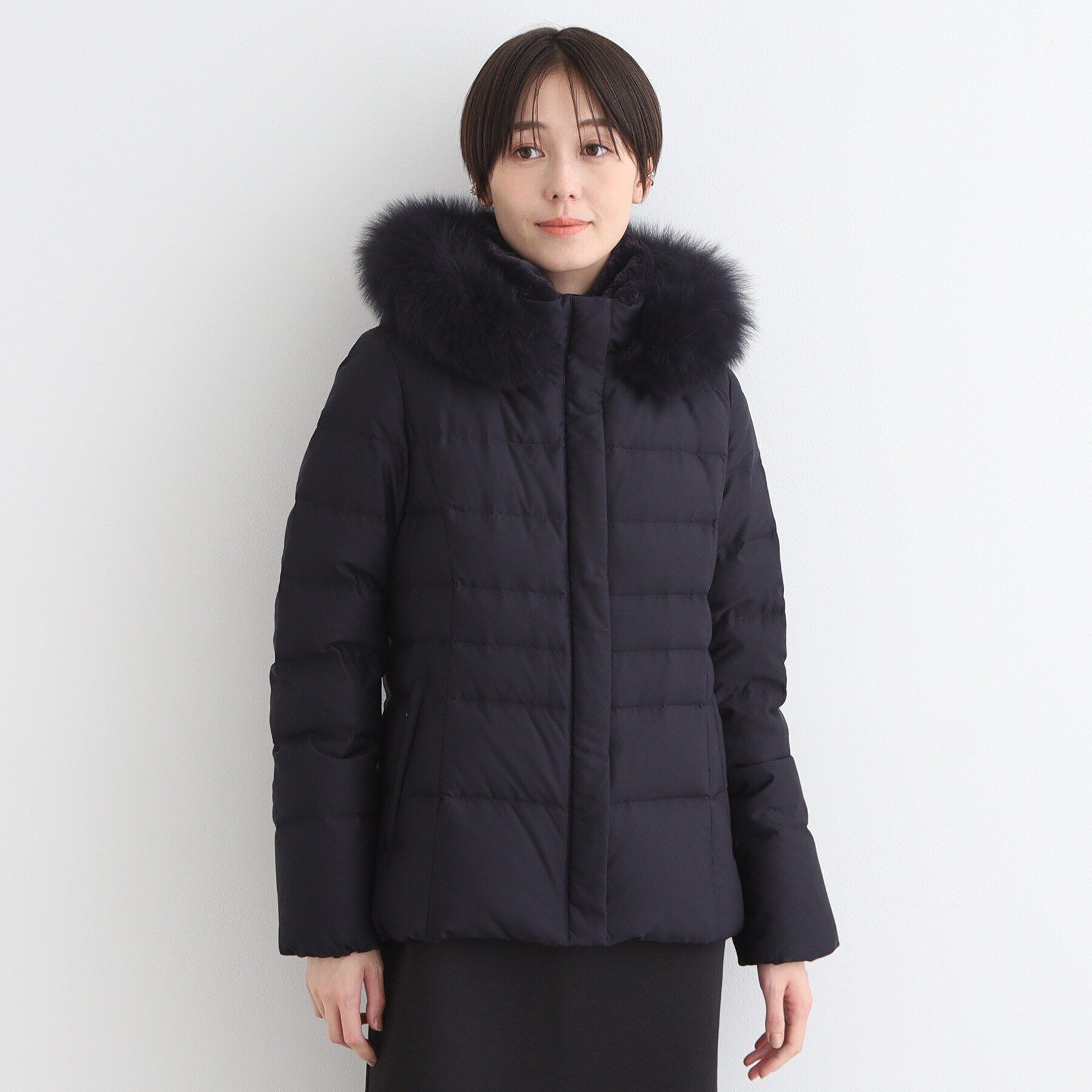 INDIVI「【名品／撥水／抗菌防臭】ショート リサイクルダウンコート」|ダウン|