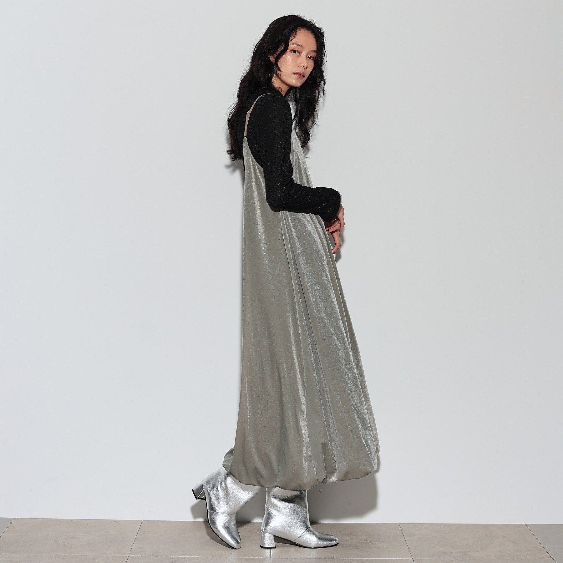 GALLEST「バルーンベロアキャミワンピース」|ワンピース|