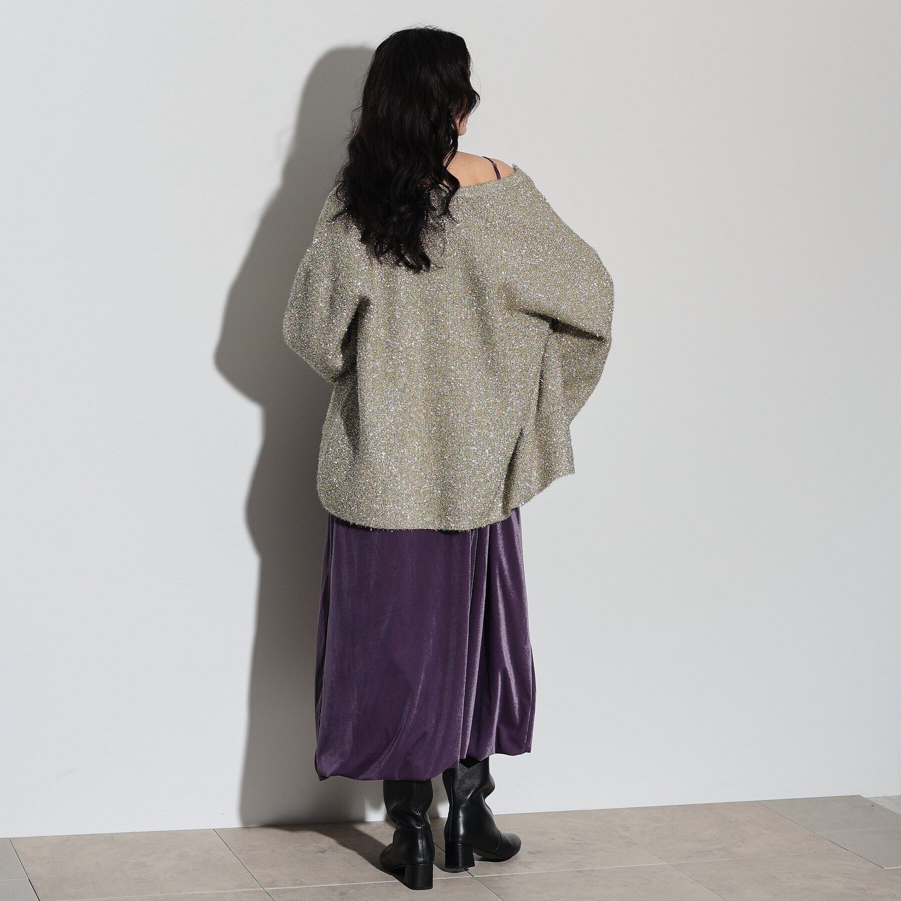 GALLEST「バルーンベロアキャミワンピース」|ワンピース|