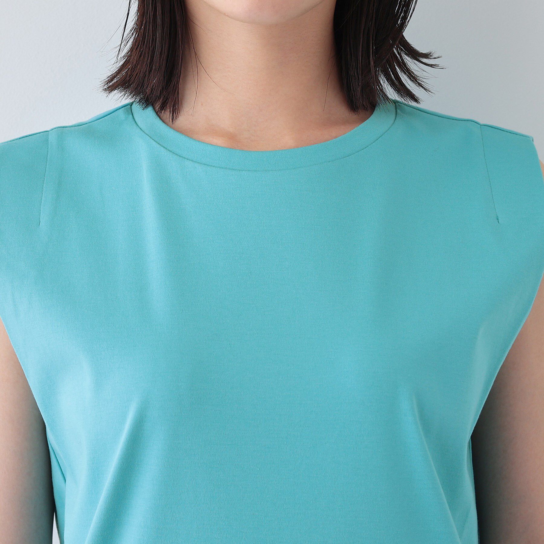 INDIVI「【洗える】きれいめノースリーブトップス」|Tシャツ・カットソー|