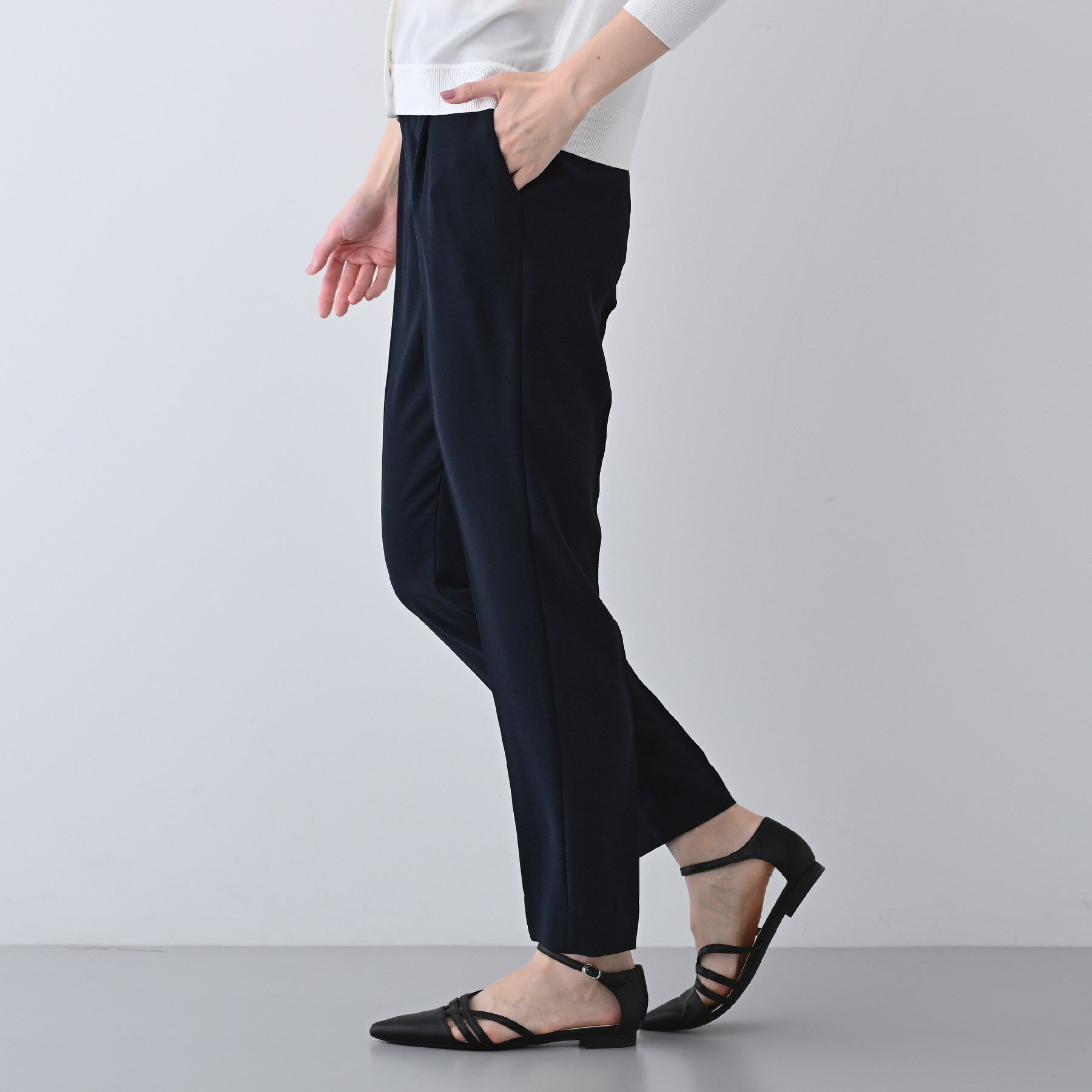 INDIVI「【着る日傘/遮熱/UVケア】タックテーパードパンツ」|その他|