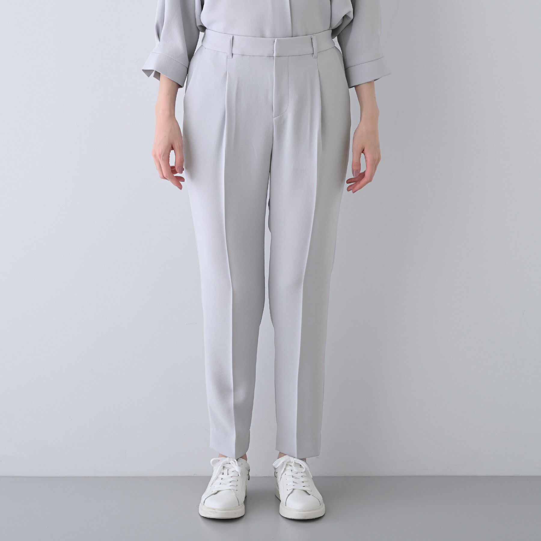 INDIVI「【着る日傘/遮熱/UVケア】タックテーパードパンツ」|その他|