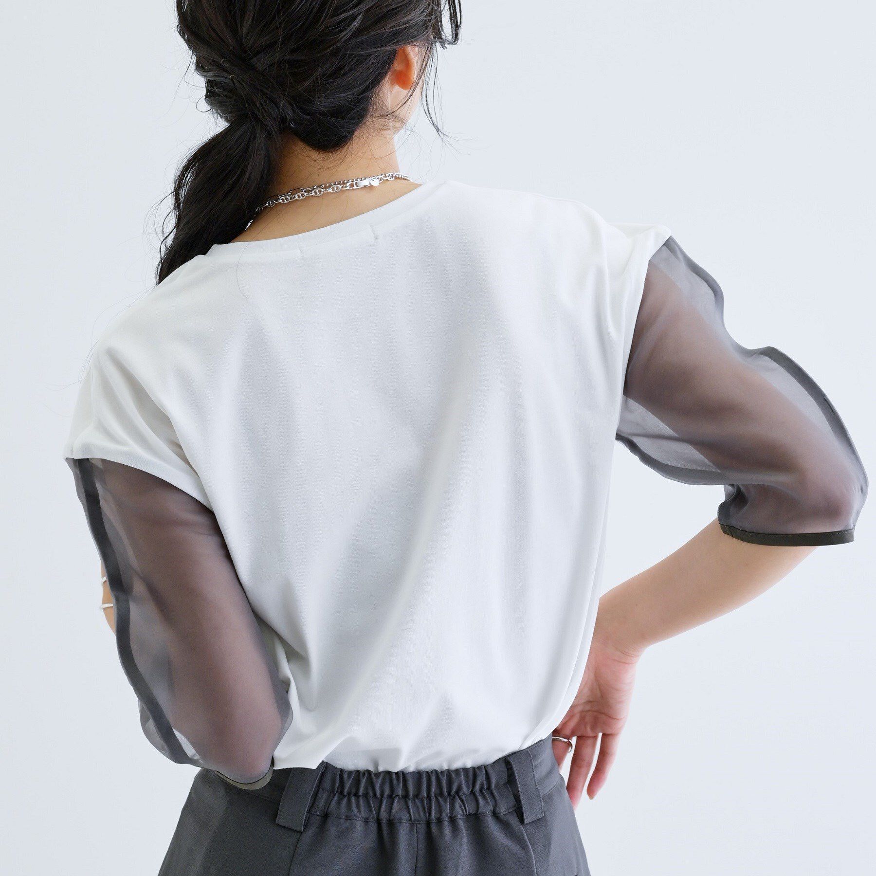 GALLEST「シアースリーブプリントTシャツ」|Tシャツ・カットソー|