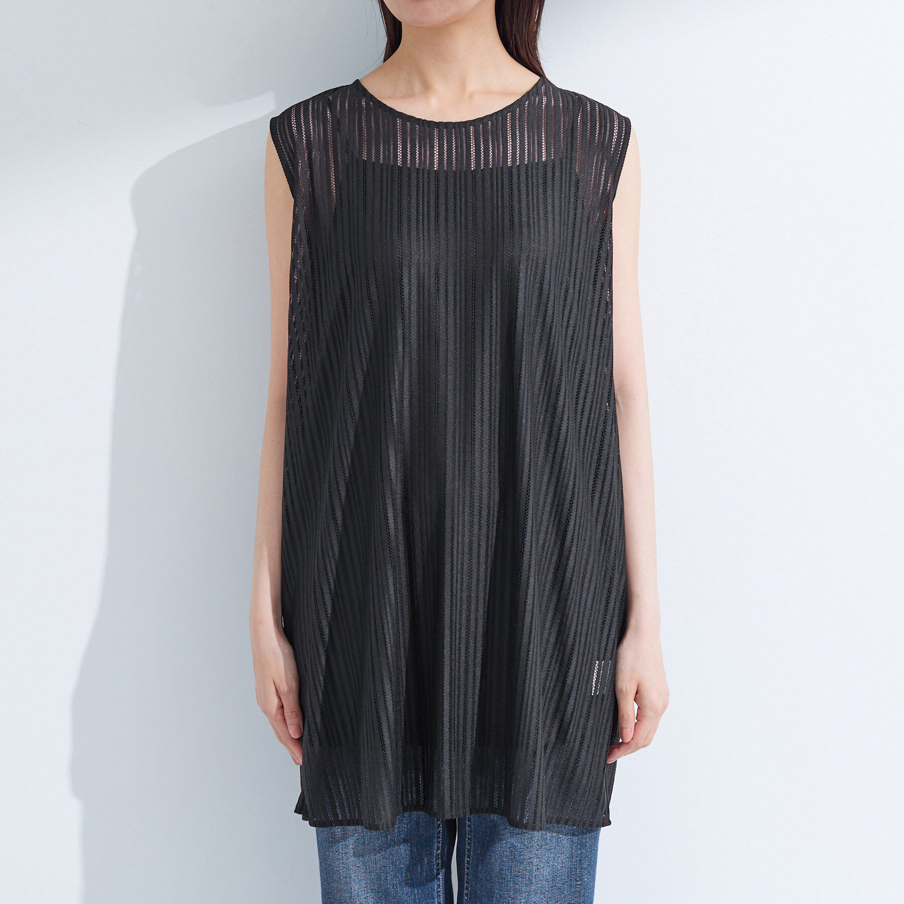 INDIVI「【洗える／セットアップ可能】ラッセルチュニック」|チュニック|