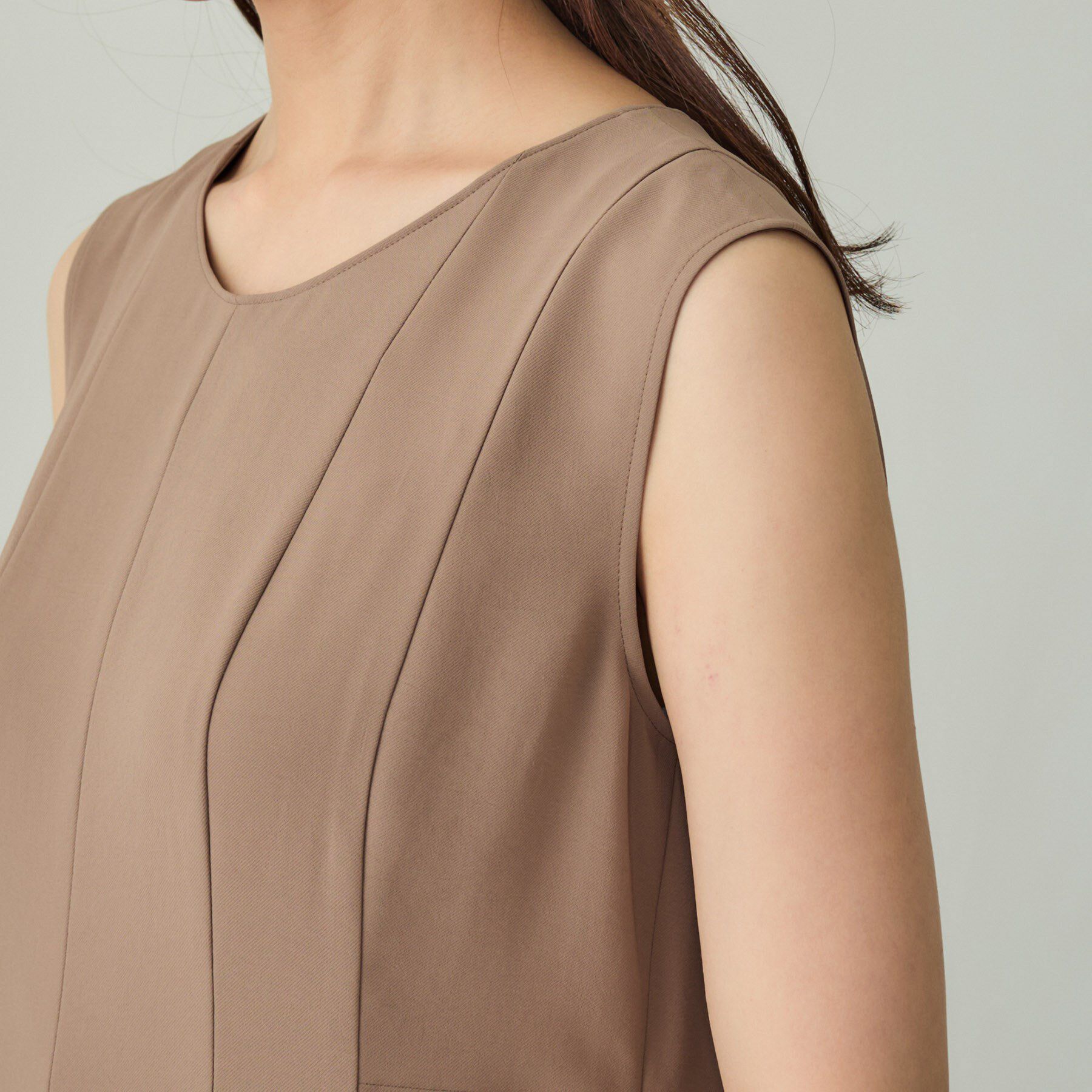 INDIVI「【美シルエット】ノースリーブワンピース」|ワンピース|