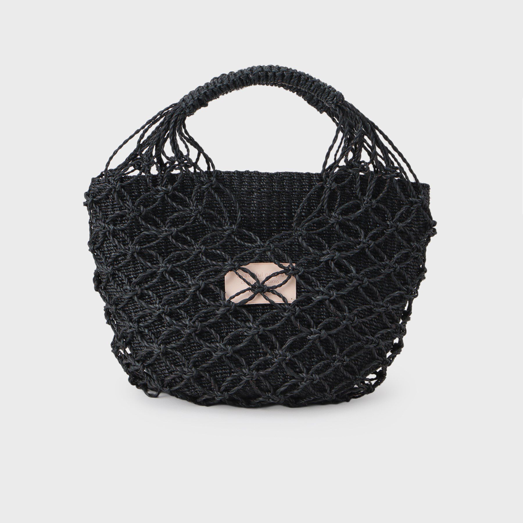 GALLEST「【beautiful people】abaca twist bag S」|ハンドバッグ|ブラック(019)