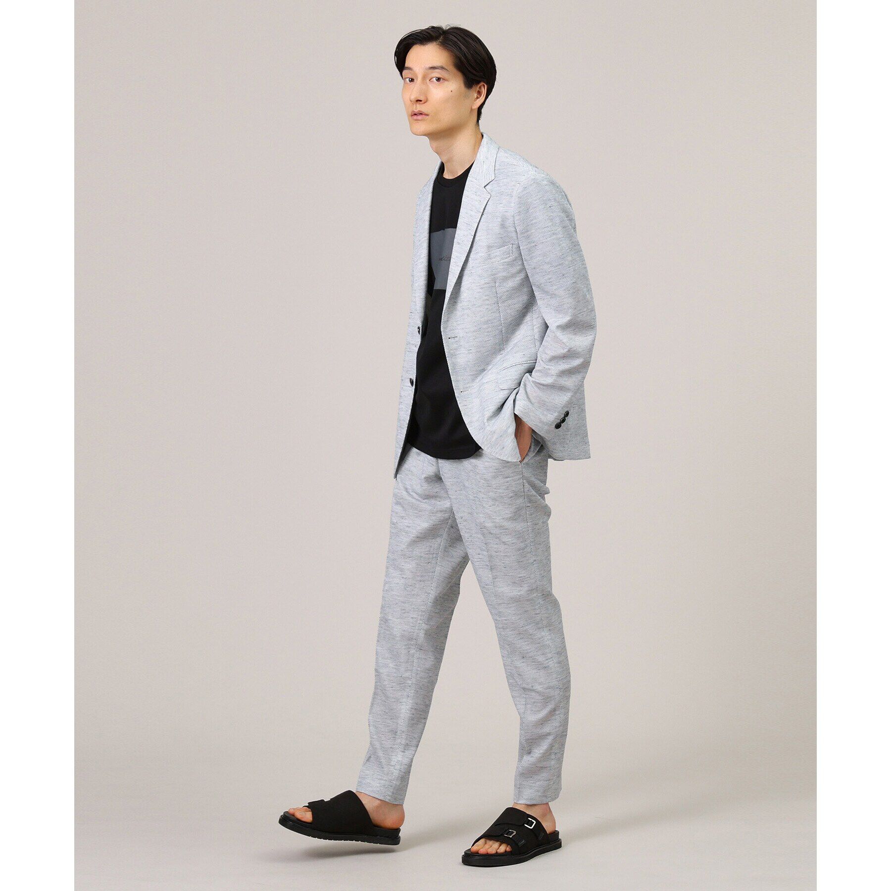 TAKEO KIKUCHI「【尾州織】リネンブレンド メッシュパンツ」|その他|