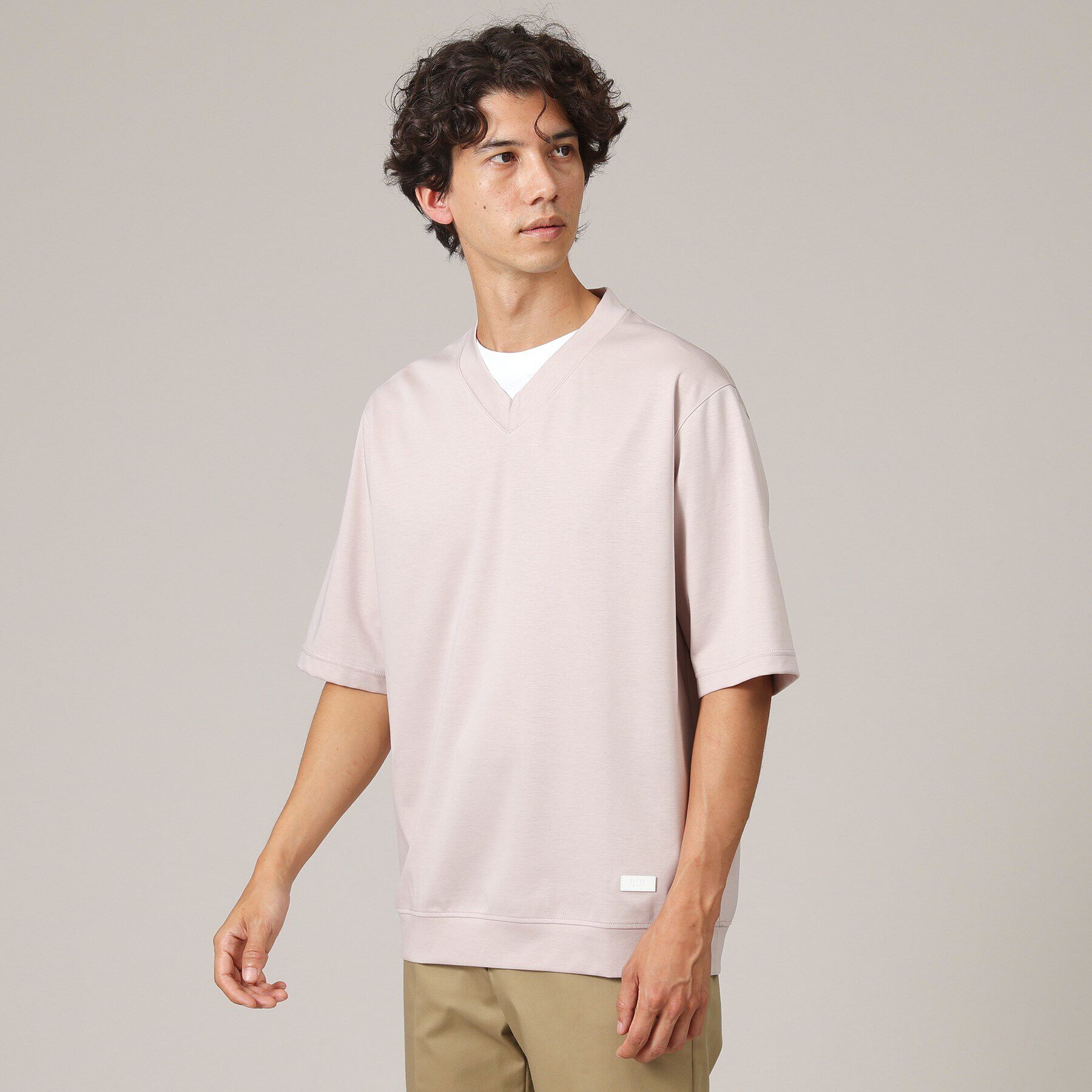 TAKEO KIKUCHI「Vネック フェイクレイヤード カットソー」|Tシャツ・カットソー|
