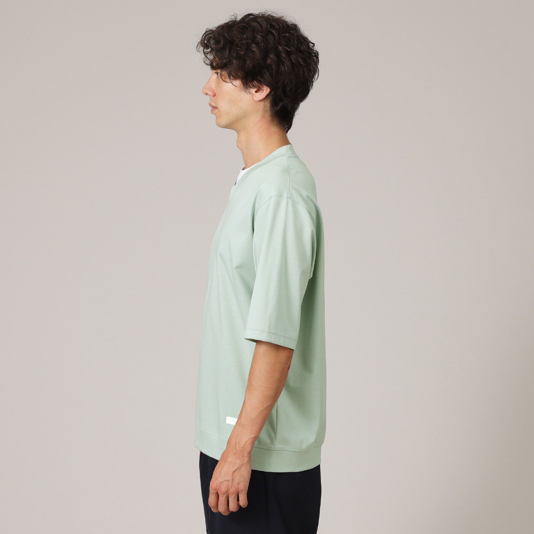 TAKEO KIKUCHI「Vネック フェイクレイヤード カットソー」|Tシャツ・カットソー|