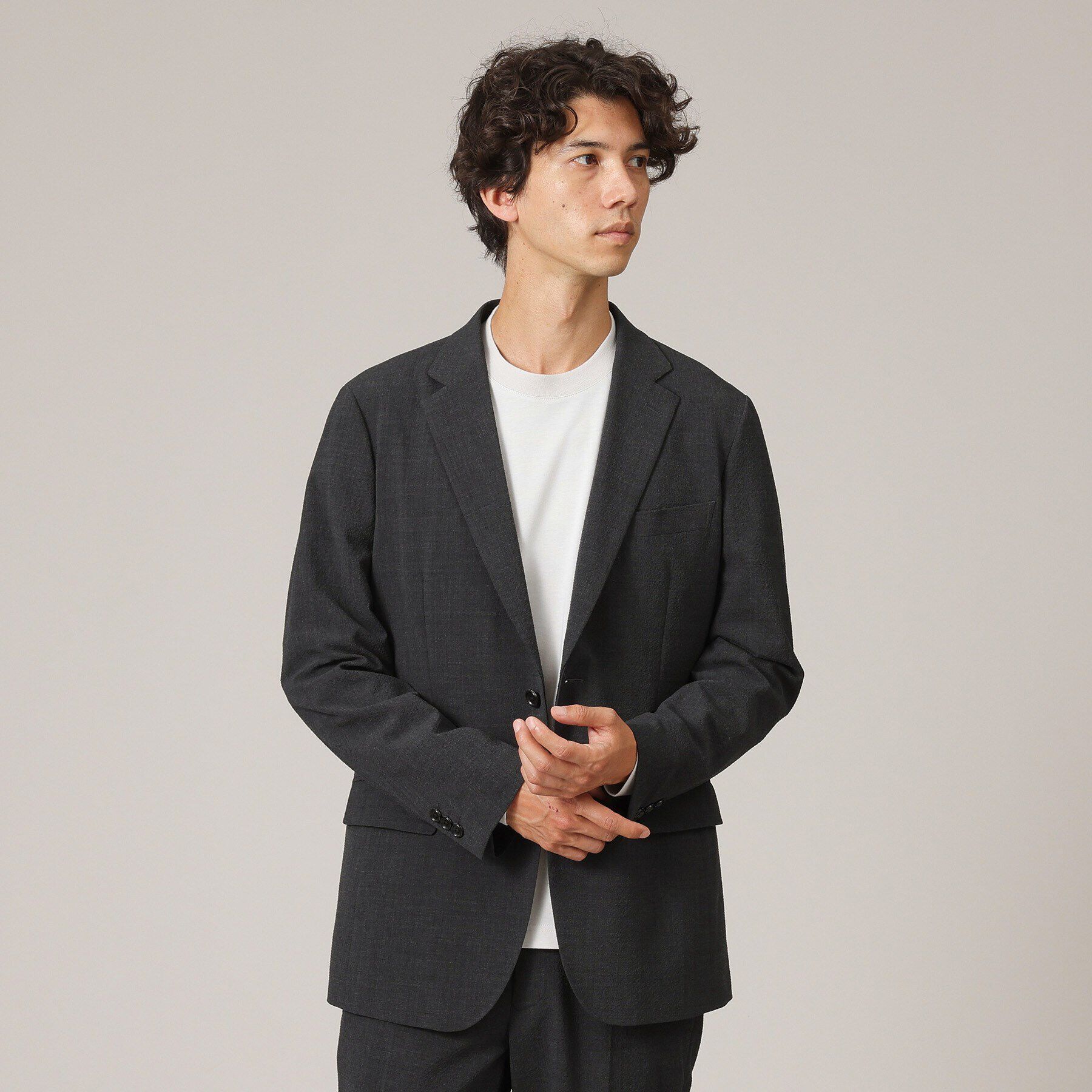 TAKEO KIKUCHI「オータム サッカー ジャケット」|テーラードジャケット|