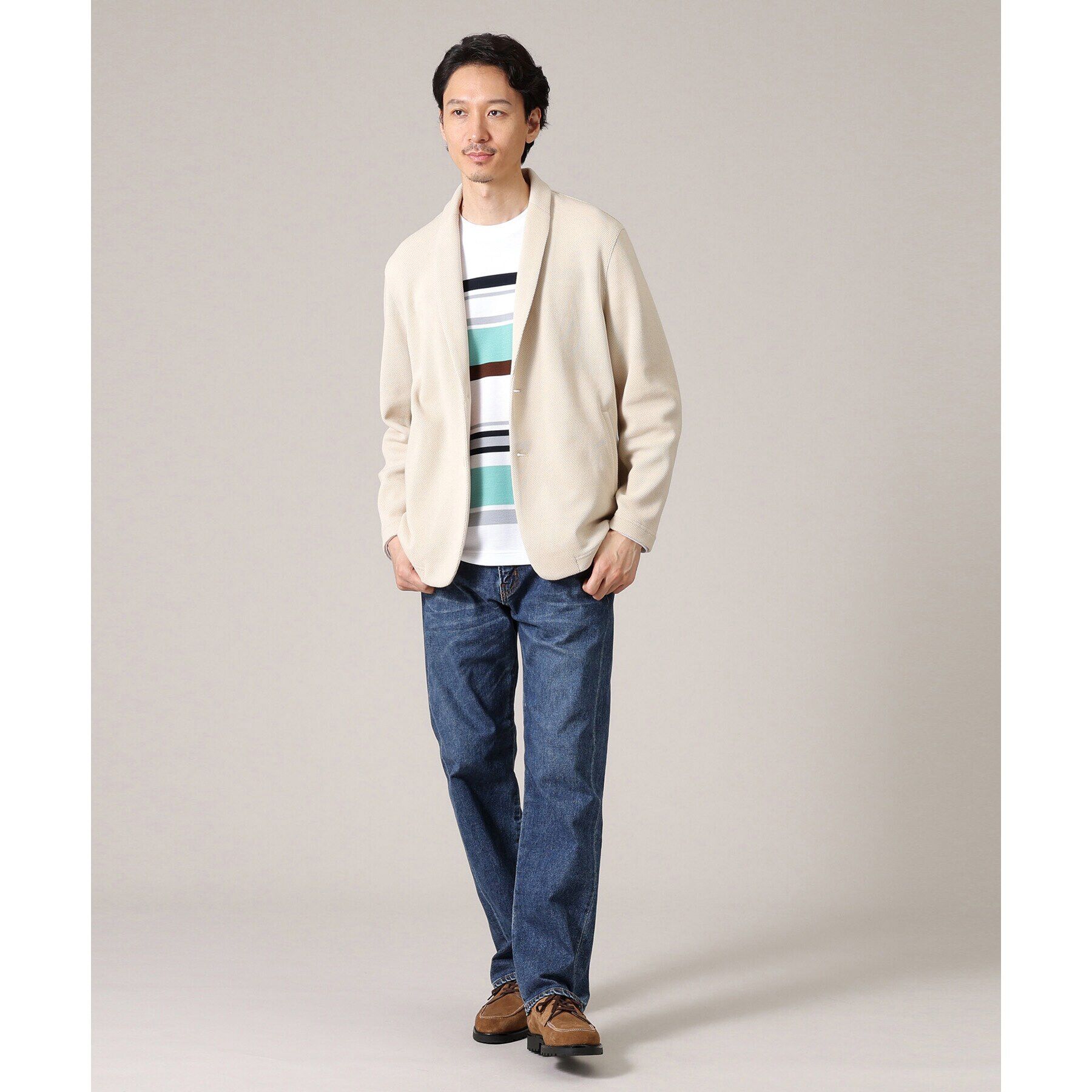 TAKEO KIKUCHI「【尾州織】ショールカラー カーディガン ジャケット」|カーディガン|