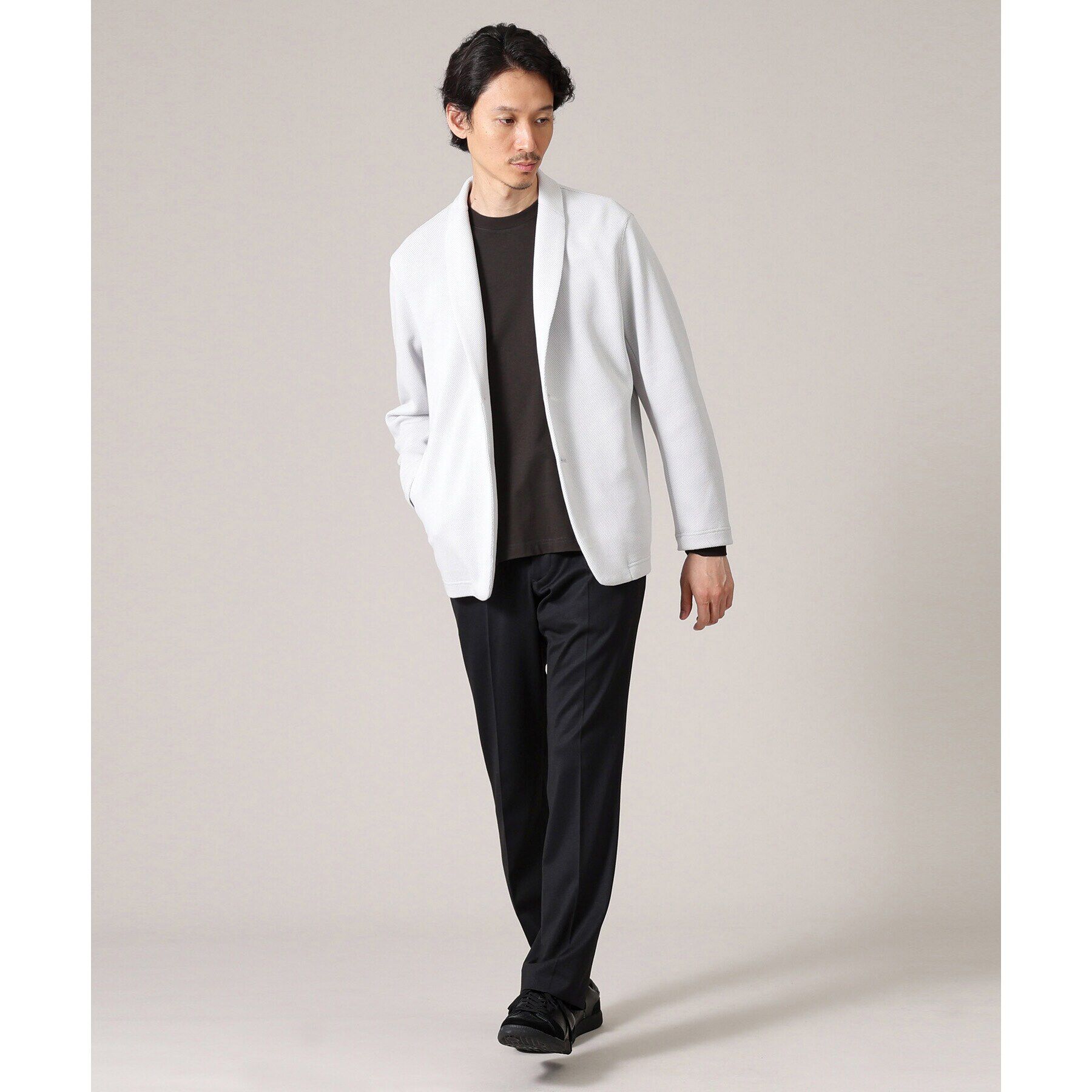 TAKEO KIKUCHI「【尾州織】ショールカラー カーディガン ジャケット」|カーディガン|