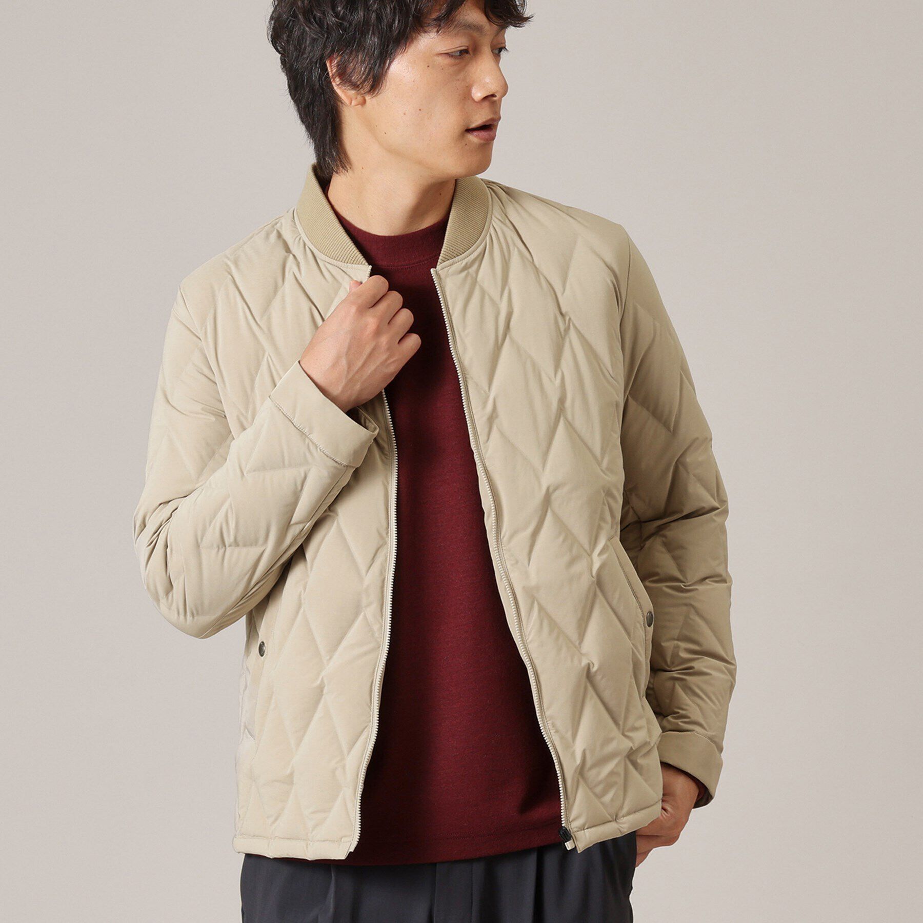 TAKEO KIKUCHI「【軽量アウター】エレクティブ キルト ブルゾン」|ダウン|